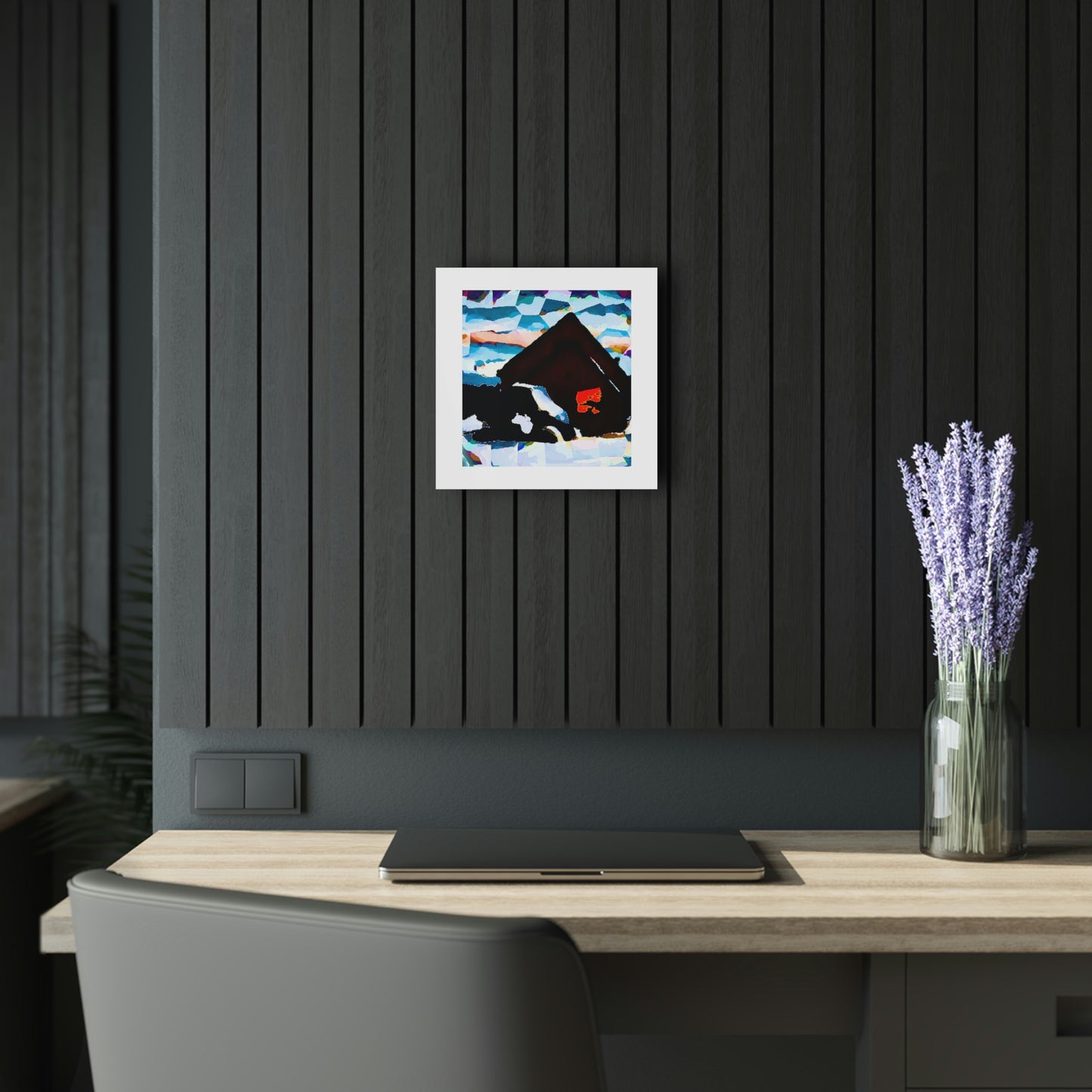 Acrylic Prints (French Cleat Hanging) ... After An Intense Snow Storm ... 'Digging Out' ... A Vehicle & Cabin "In The Mountains" ... March 2023 ... Original Works ...