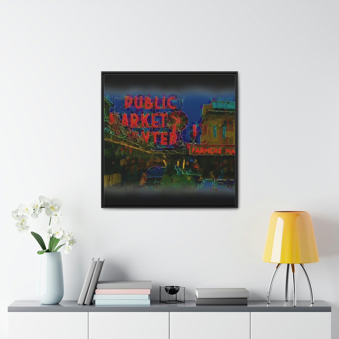 Gallery Canvas Wraps, Square Frame ... PPM: Pike Place Market ... Original Work ... Winter 2022 ...