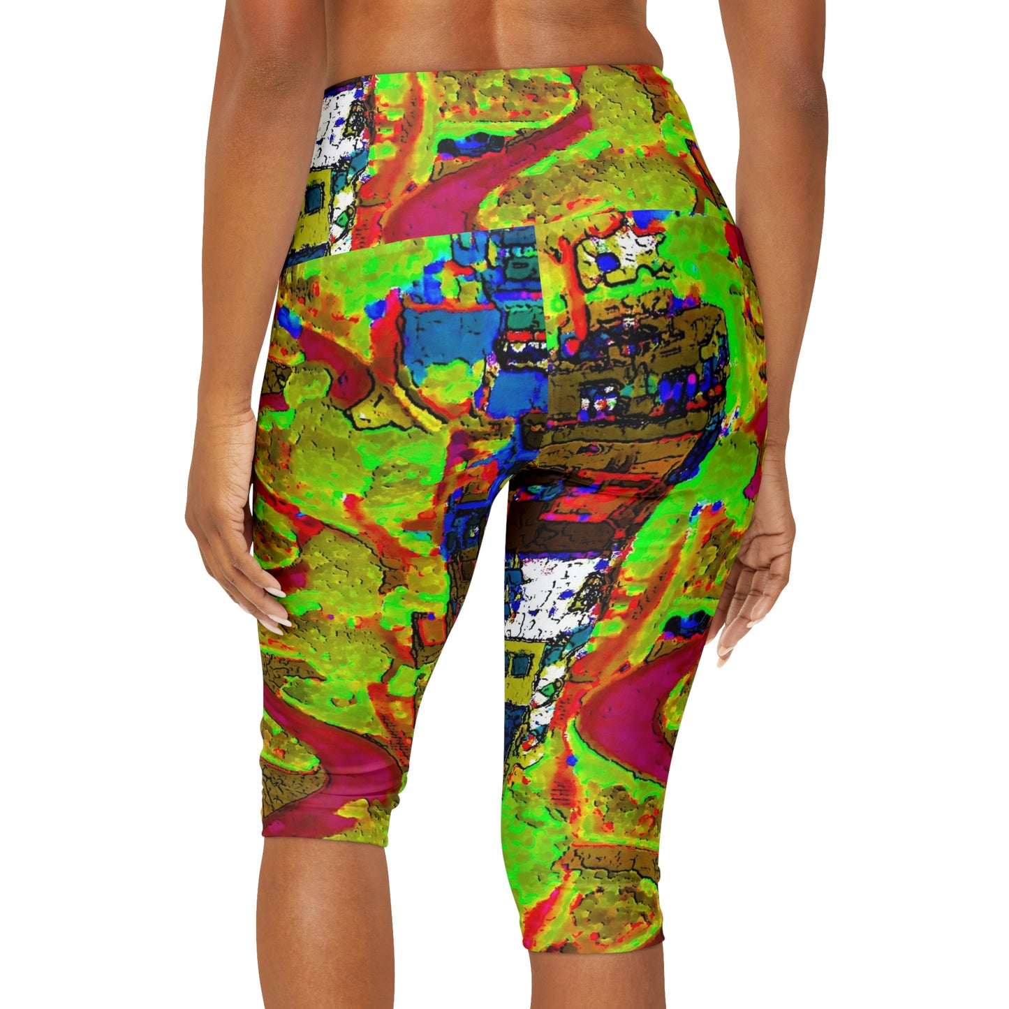 Yoga Capri Leggings ... A Crazy Street ... 'Eight Winding Curve-Switchbacks' ... "Lombard Street, San Francisco, CA' ... Family Archives: 1970's ... Original Works ...