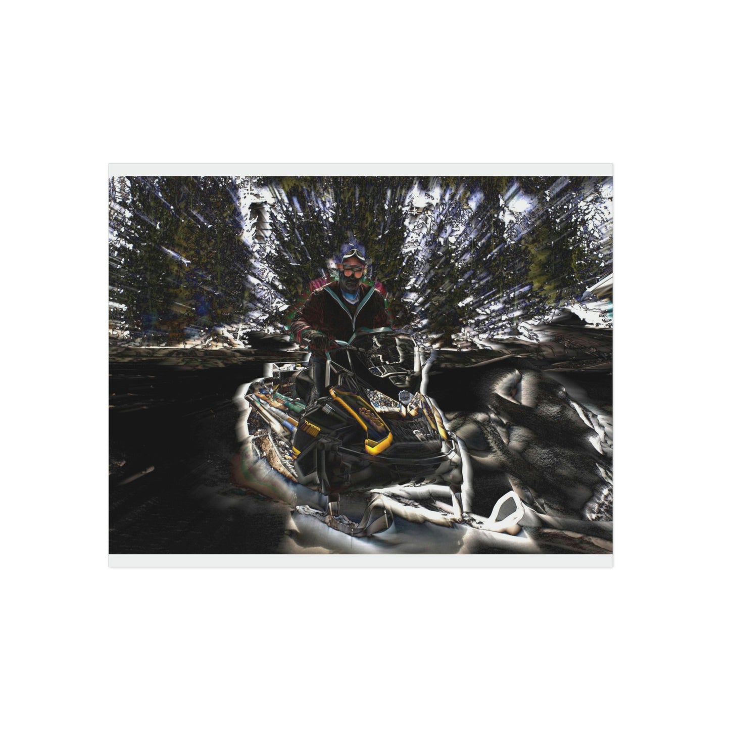 Aluminum Composite Panels ... Snowmobiling The Local Trails ... "A Spring Day" ... March 2021 ... Central Idaho ... Original Works ...