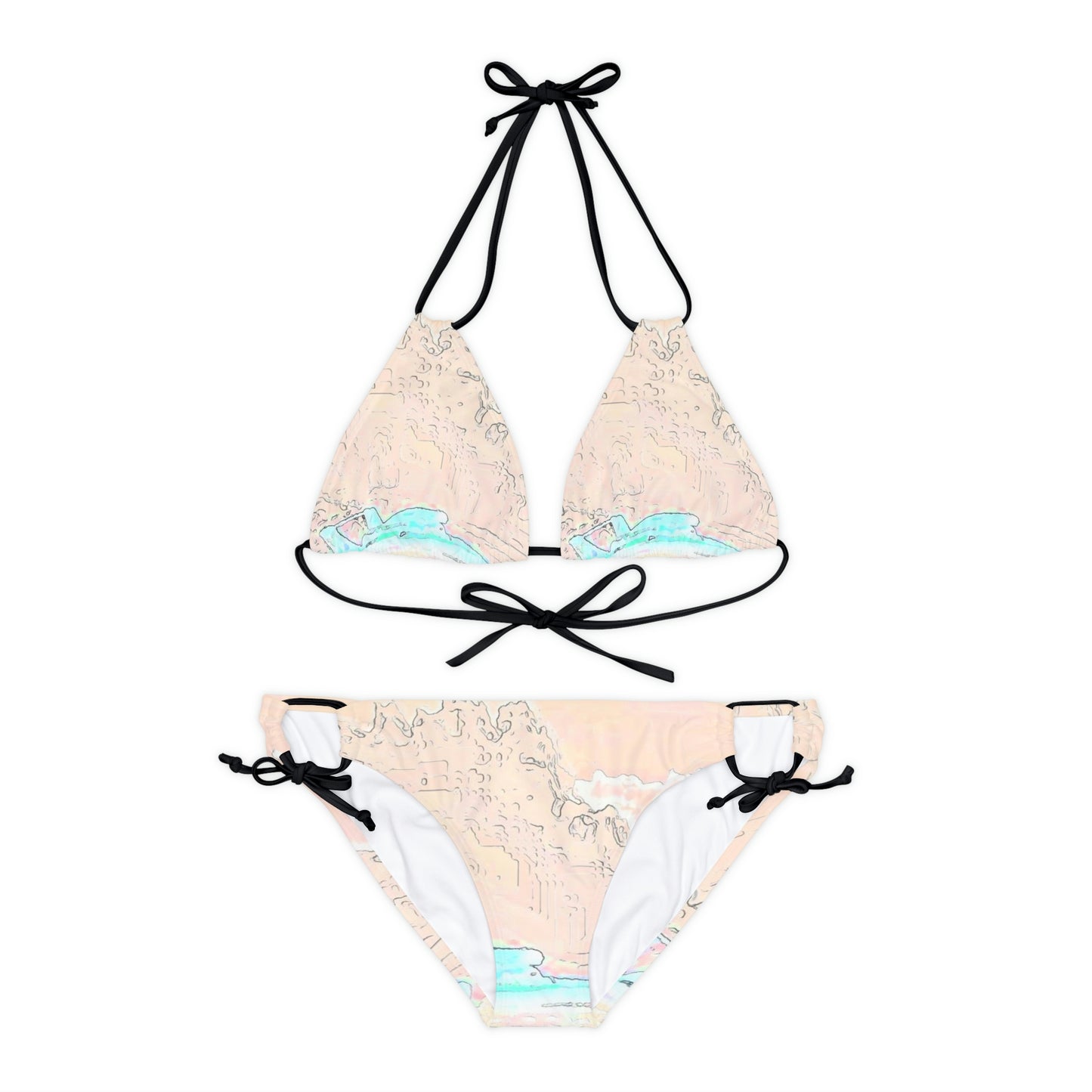 Strappy Bikini Set ... Seattle Columbia Cup On Lake Washington ... "Dave Wilcox Heads For The Win" ... Associate Gift-Photo ... Original Works ...