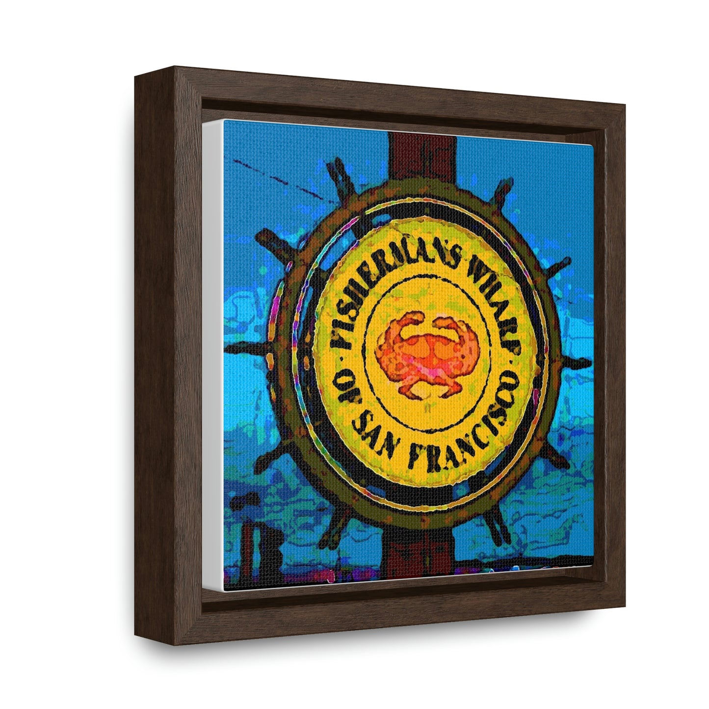 Gallery Canvas Wraps, Square Frame ...  "No.9 Fishermen's Grotto - Fishermen's Wharf, SF, California" ... Family Archives: 1970's ... Original Works ...