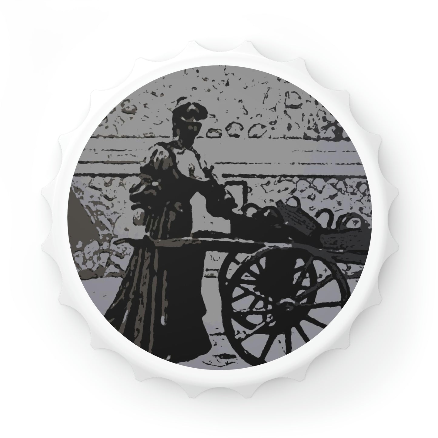 Bottle Opener ... Dublin's "Molly Malone Along Grafton Street" ... Cryin' Cockels & Muscles Alive-Alive-Oh ... Circa 2003 ... Original Works ...