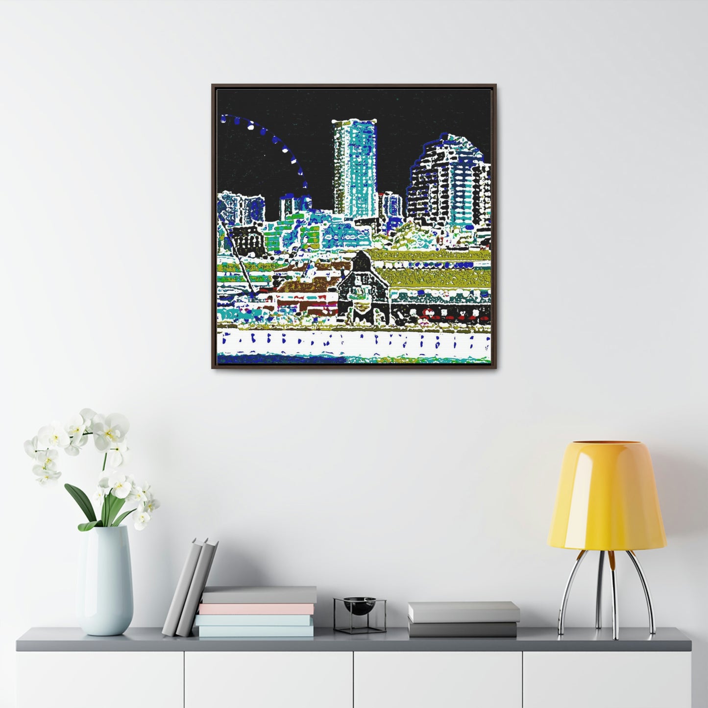 Gallery Canvas Wraps, Square Frame ... That Classic Wheel ... 'Seattle's Wheel' ... & Old Classic Waterside Vendors ...  'Family Archives' ... Original Works ...
