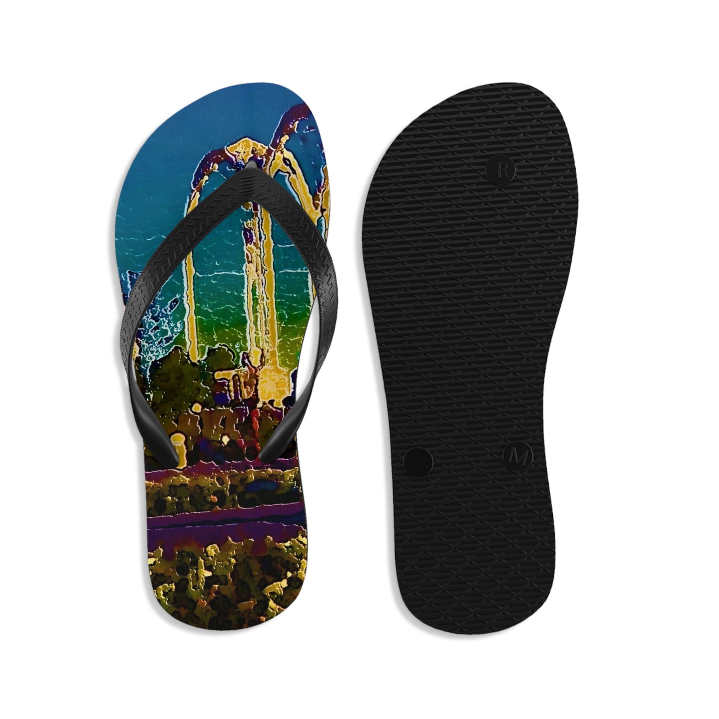 Unisex Flip-Flops ... "Arches 'Like-No-Other' ... " Seattle World's Fair: 1962. A Family Original ...