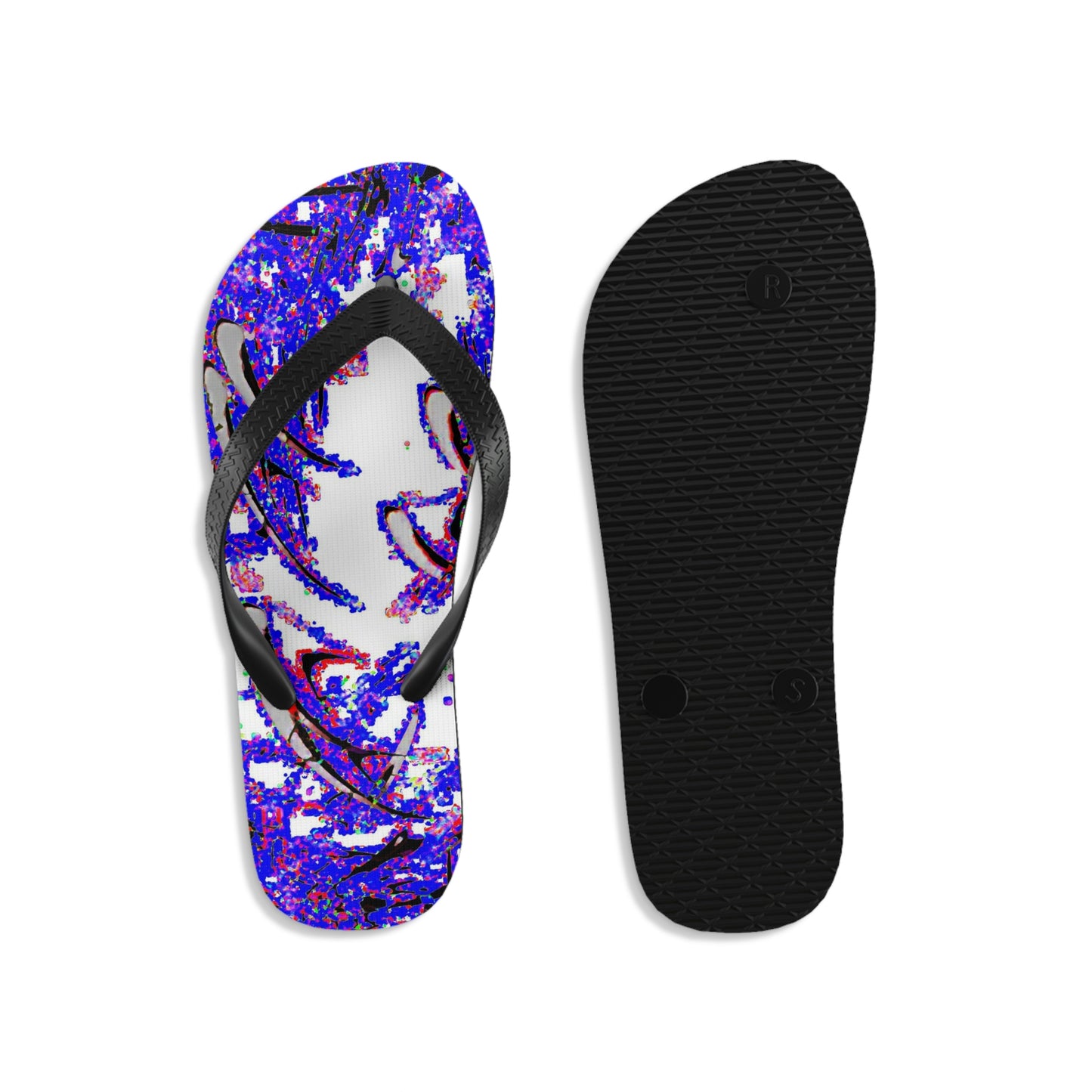Unisex Flip-Flops ... "Waning Moon" ... Central Idaho ... October 2022 ... Rendering Time: 22 Hours ... Original Works ...