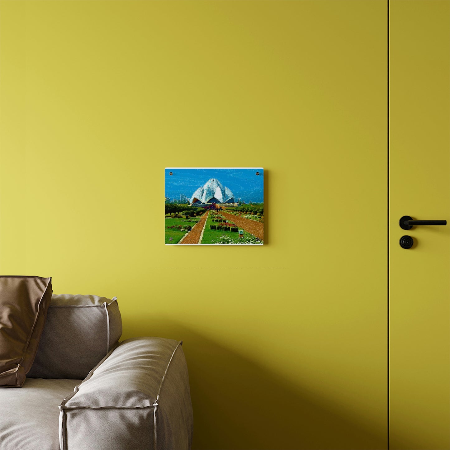 Acrylic Wall Art Panels ... 'Bahai'i House-Of-Worship' ... "Lotus Temple: Delhi, India, 2008" ... Original Works ...