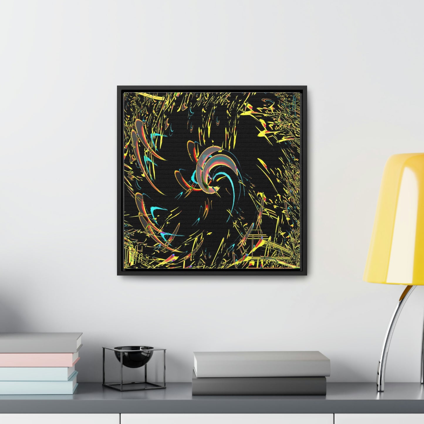 Gallery Canvas Wraps, Square Frame ... "Waning Moon" ... Central Idaho ... October 2022 ... Rendering Time: 22 Hours ... Original Works ...