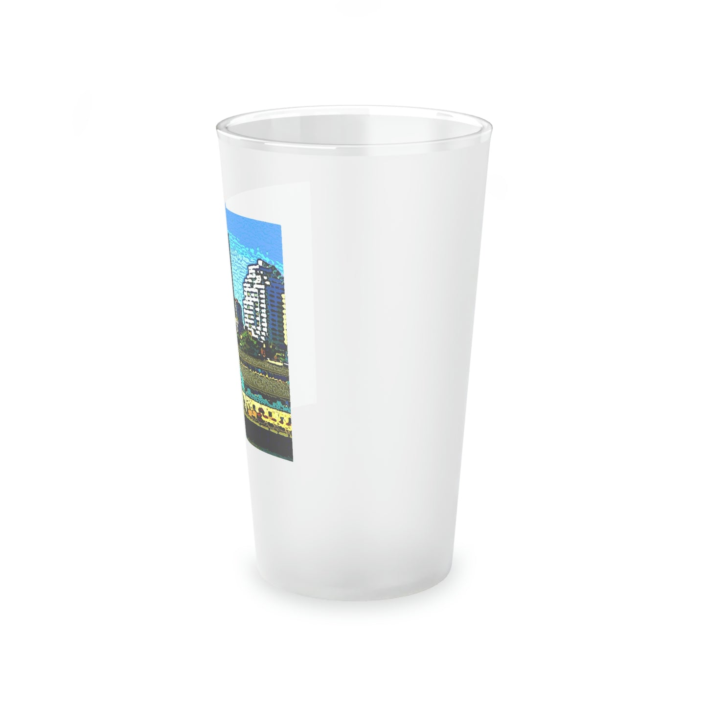 Frosted Pint Glass, 16oz ... That Classic Wheel ... 'Seattle's Wheel' ... & An Old Classic Waterside Vendors ...  'Family Archives' ... Original Works ...