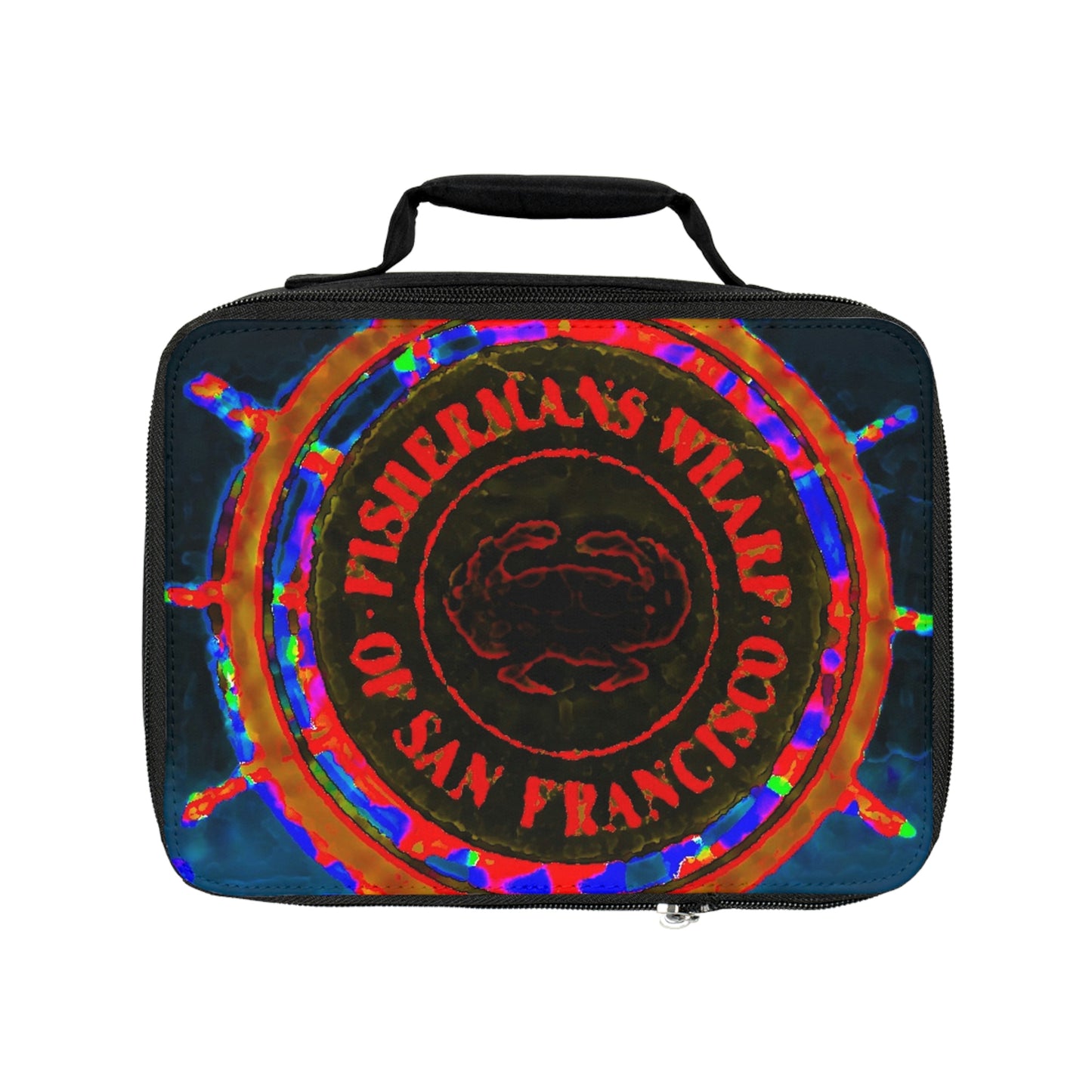 Lunch Bag ... "No.9 Fishermen's Grotto - Fishermen's Wharf, SF, California" ... Family Archives: 1970's ... Original Works ...