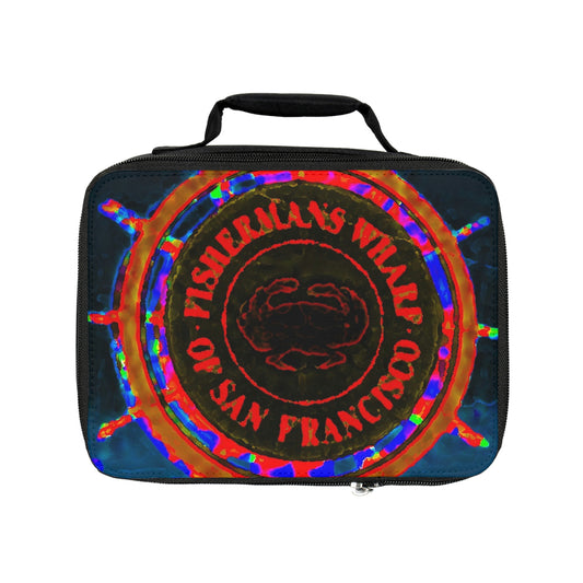 Lunch Bag ... "No.9 Fishermen's Grotto - Fishermen's Wharf, SF, California" ... Family Archives: 1970's ... Original Works ...