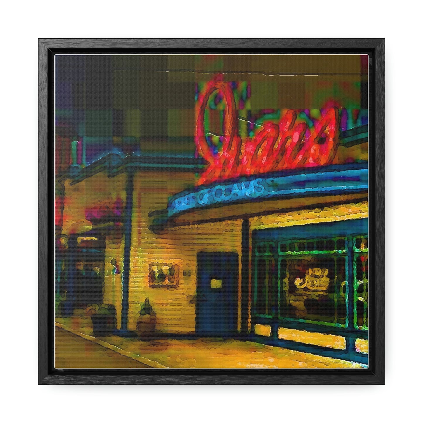 Gallery Canvas Wraps, Square Frame ...  In-A-Hurry & Stressed? ... Remember: Keep "Clam" ... Clam_Happy ...  'Ivars: Seattle Waterfront' ... Personal Archives ... Original Works ...