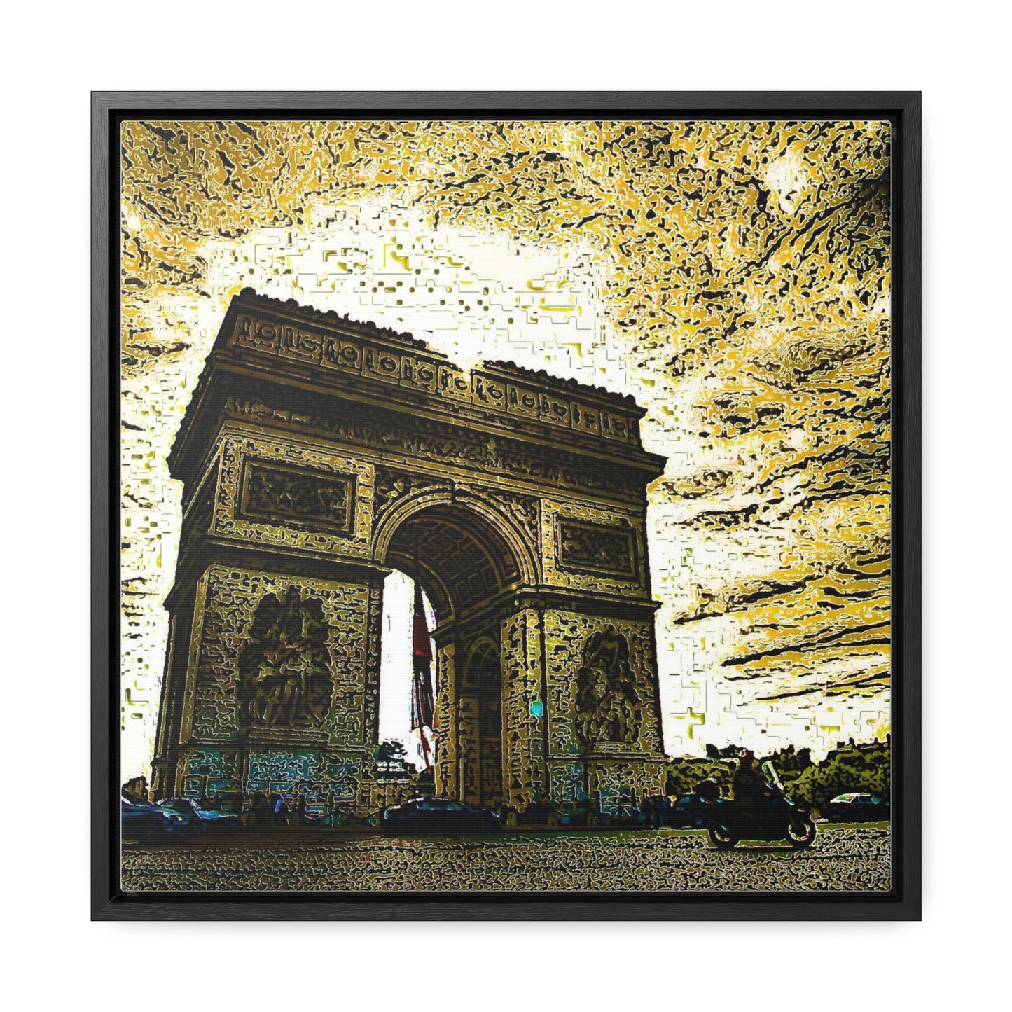 Gallery Canvas Wraps, Square Frame ...  L'Arc de Triomphe ... 'Barbara Joan Bonnell-Holt Photo' ... Circa 1972 ... Oringinal Works ...