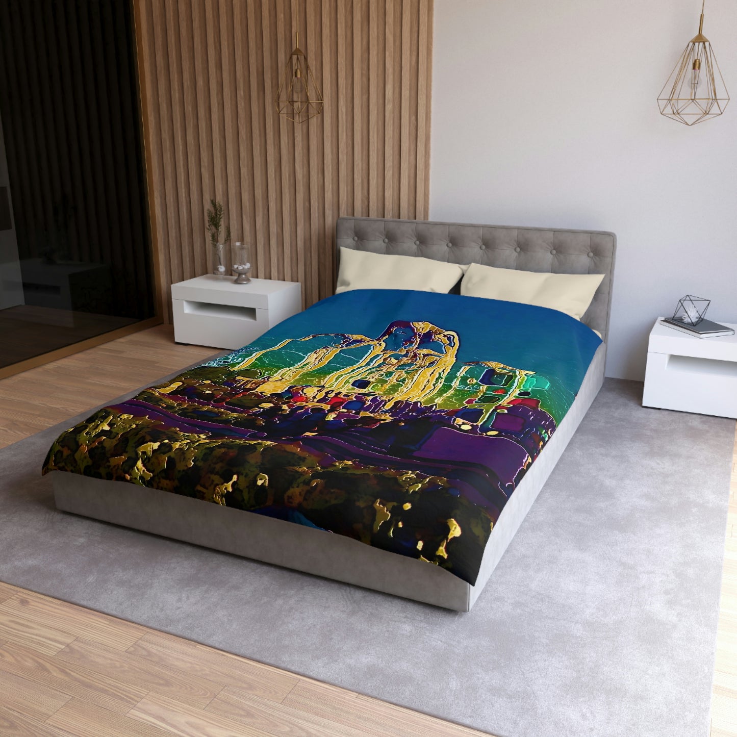 Microfiber Duvet Cover ... "Arches 'Like-No-Other' ... " Seattle World's Fair: 1962. A Family Original ...