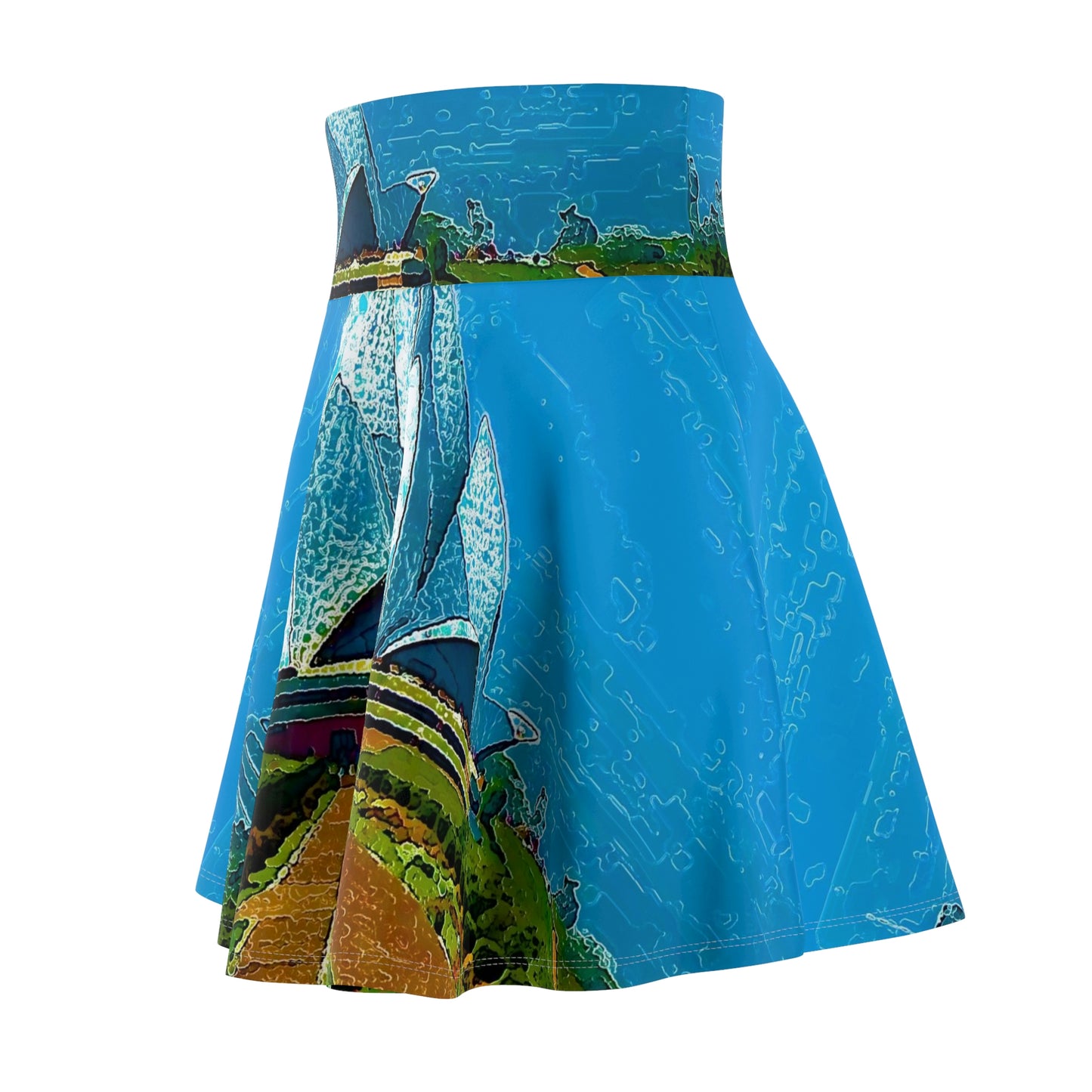Women's Skater Skirt ... 'Bahai'i House-Of-Worship' ... "Lotus Temple: Delhi, India, 2008" ... Original Works ...