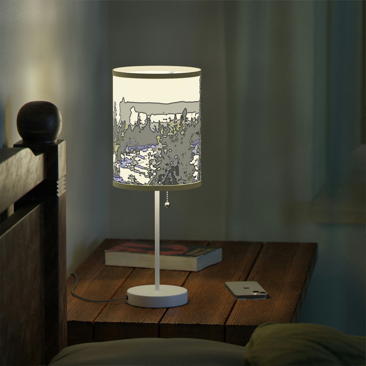 Lamp on a Stand, US|CA plug "A Very Remote Mountain Neighborhood" ... Only Cabins In This Environment ... Cenrtal Idaho ...