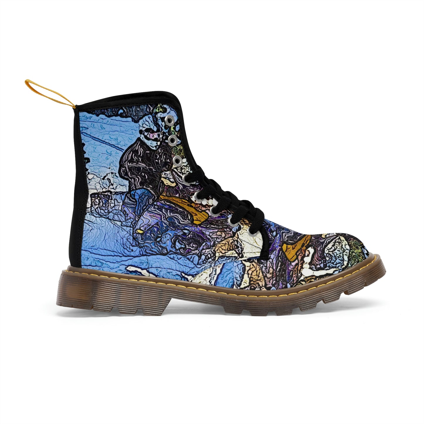 Men's Canvas Boots ... Blasting Through-The-Powder ... 'Central Idaho Mounains ... ' 2Dec22 ...
