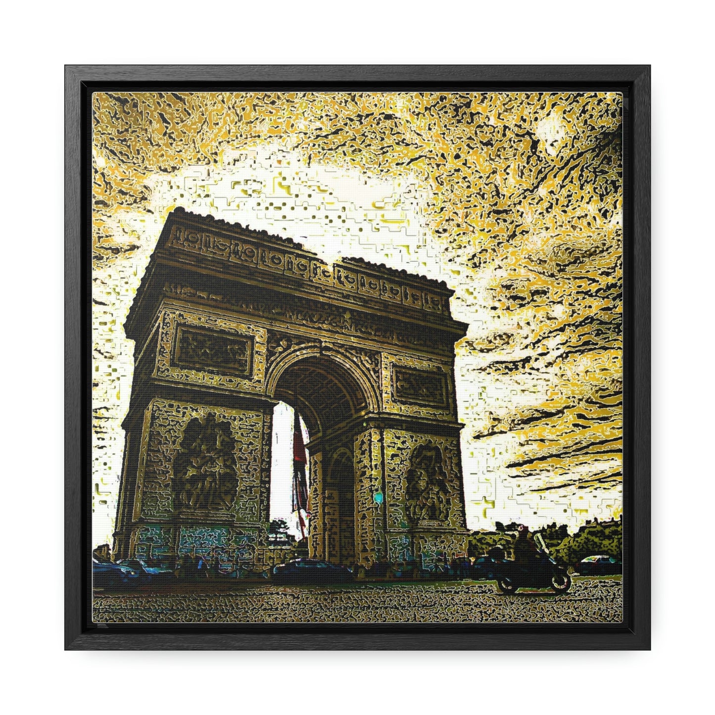 Gallery Canvas Wraps, Square Frame ...  L'Arc de Triomphe ... 'Barbara Joan Bonnell-Holt Photo' ... Circa 1972 ... Oringinal Works ...