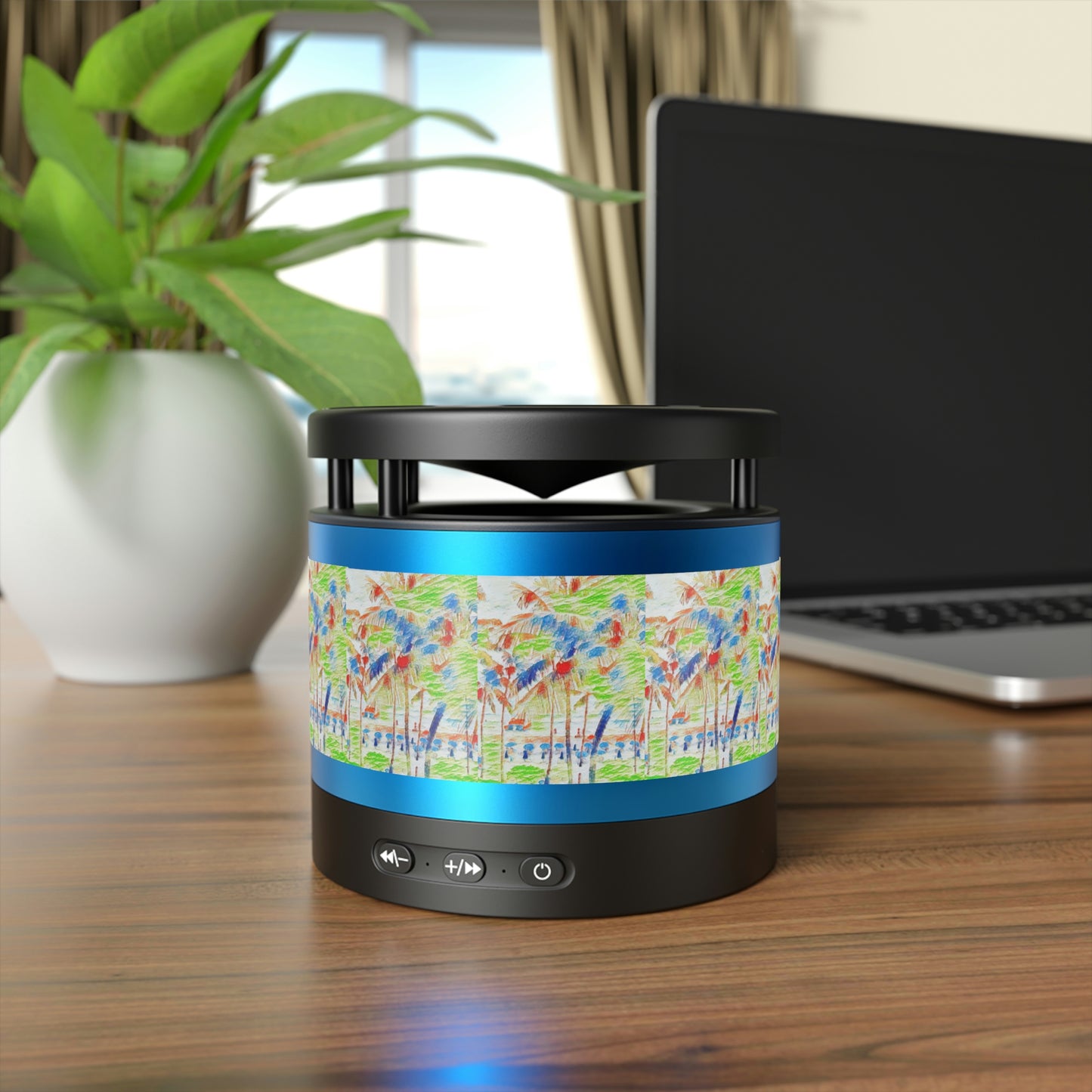 Metal Bluetooth Speaker and Wireless Charging Pad ... "The Royal Hawai'ian: Waikiki Beach_Beach" ... Honolulu, HI ... October 2014 (Halloween) ... Original Works ...