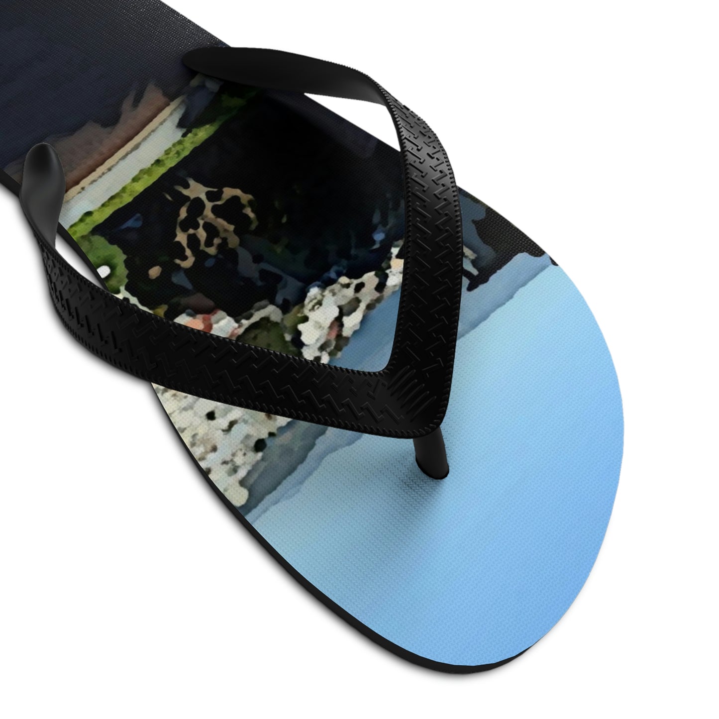 Unisex Flip-Flops  ... "Lombard Street San Francisco, CA, USA" ... Family Archives 1970's ... Original Works ...