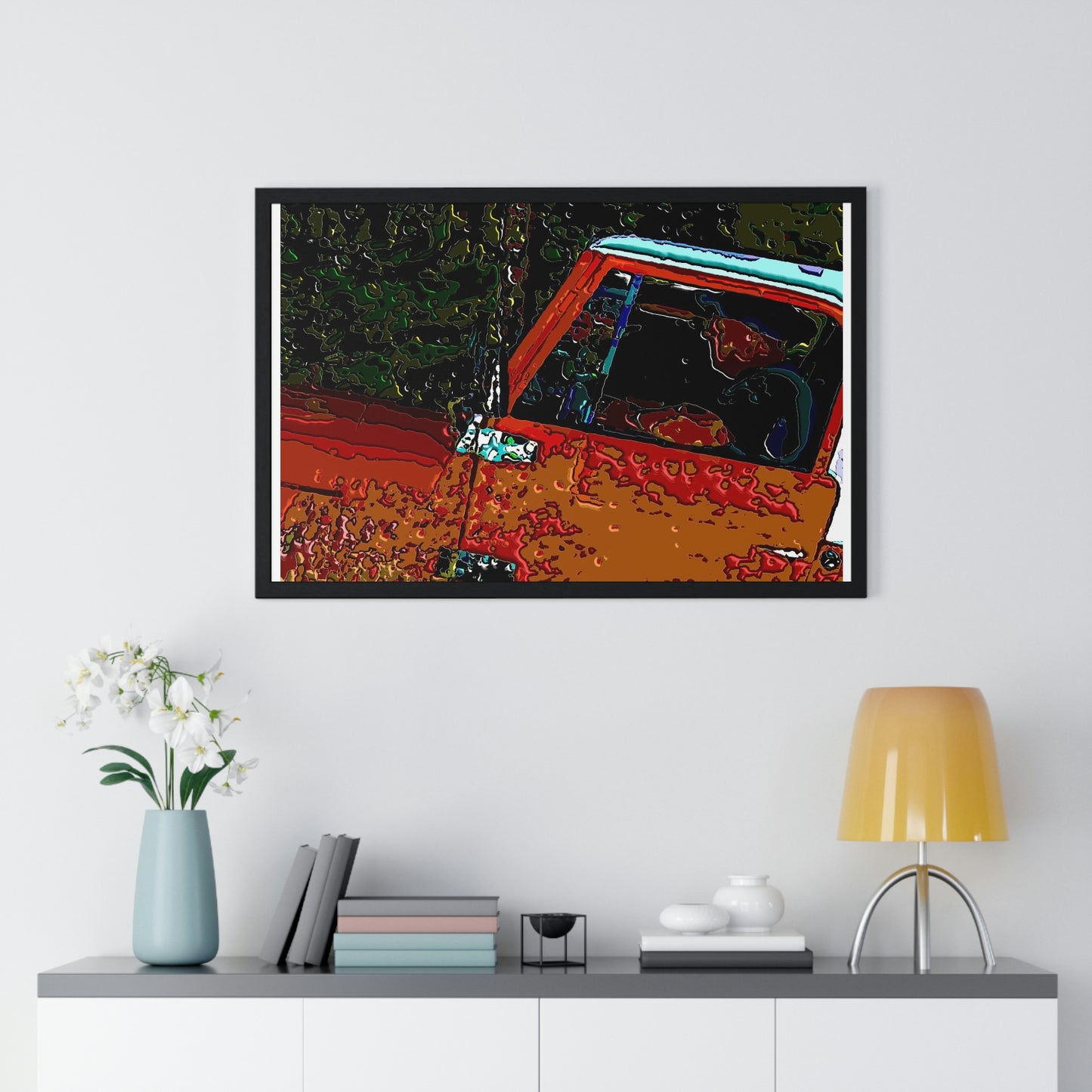 Premium Framed Horizontal Poster ... How-To-Drive-Idaho's-Mountain_Roads ... "Like A Professional" ... "Truckin' Like The Doo-Dah-Man" ...
