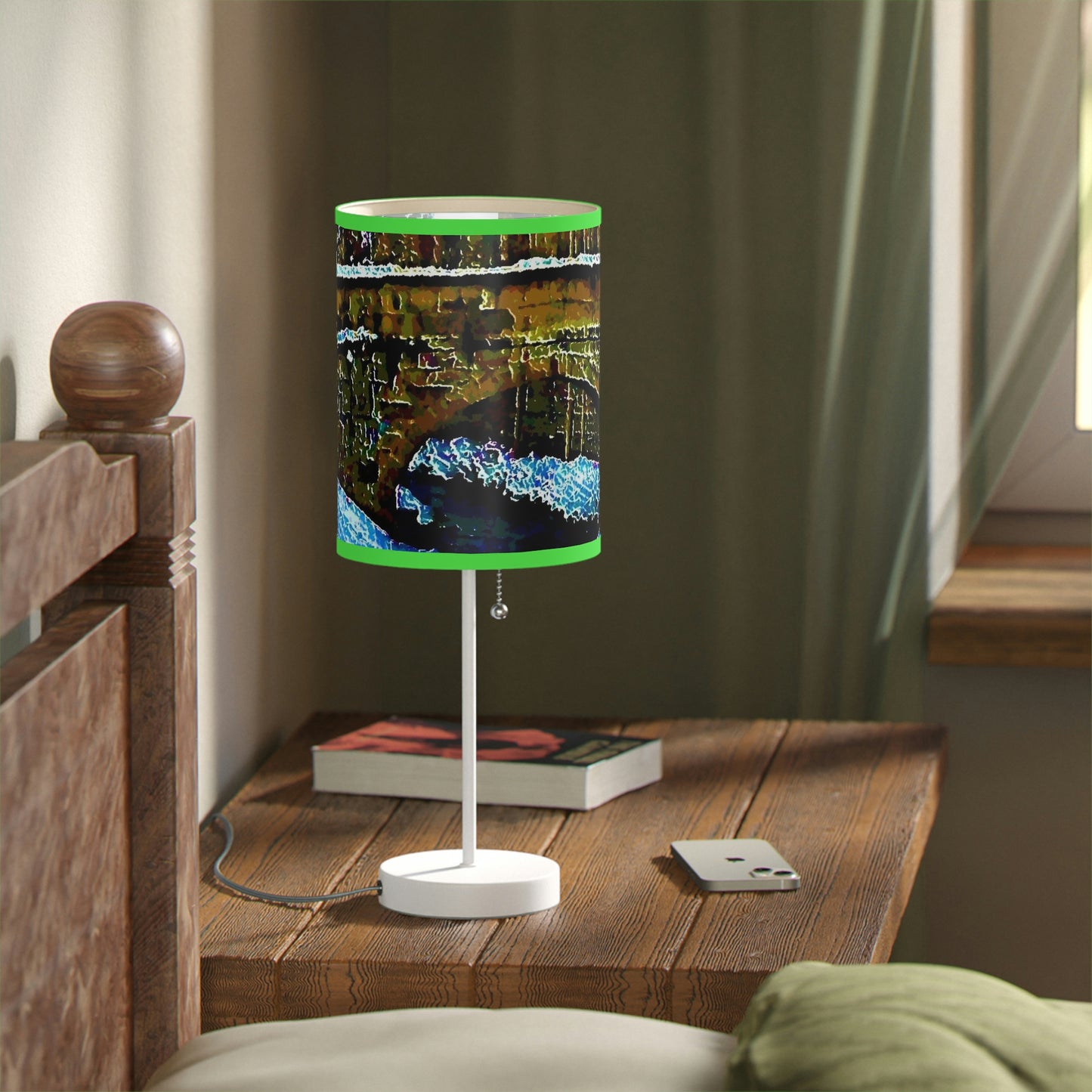Lamp on a Stand, US|CA plug ... Walikng The Streets & Alleys ... 'Strolling The Canals ... '  ... Original Works  ...