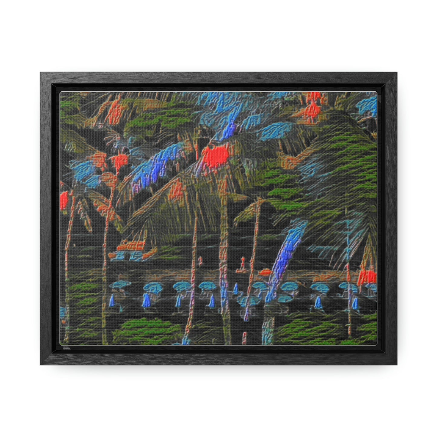 Gallery Canvas Wraps, Horizontal Frame ... "The Royal Hawai'ian: Waikiki Beach_Beach" ... Honolulu, HI ... Ocotber 2014 (Halloween) ... Original Works ...