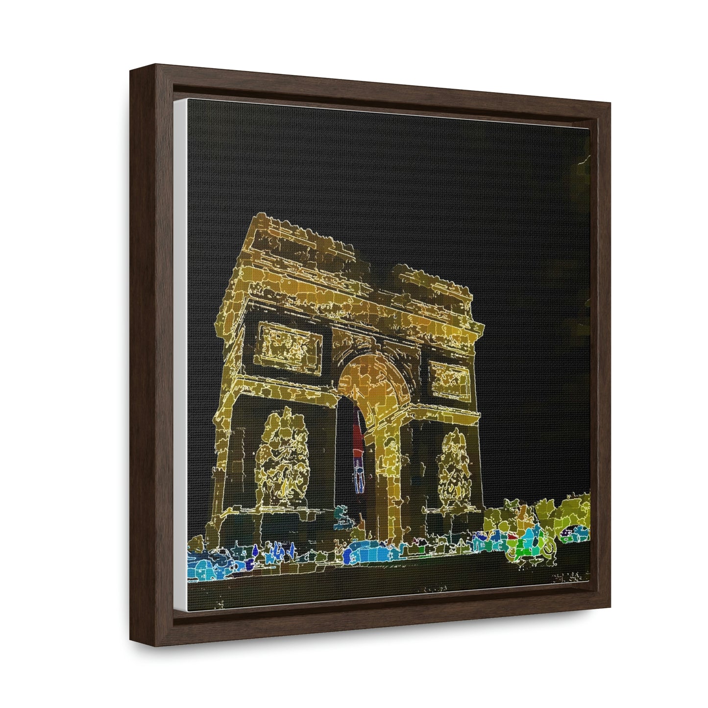 Gallery Canvas Wraps, Square Frame ...  L'Arc de Triomphe ... 'Barbara Joan Bonnell-Holt Photo' ... Circa 1972 ... Oringinal Works ...