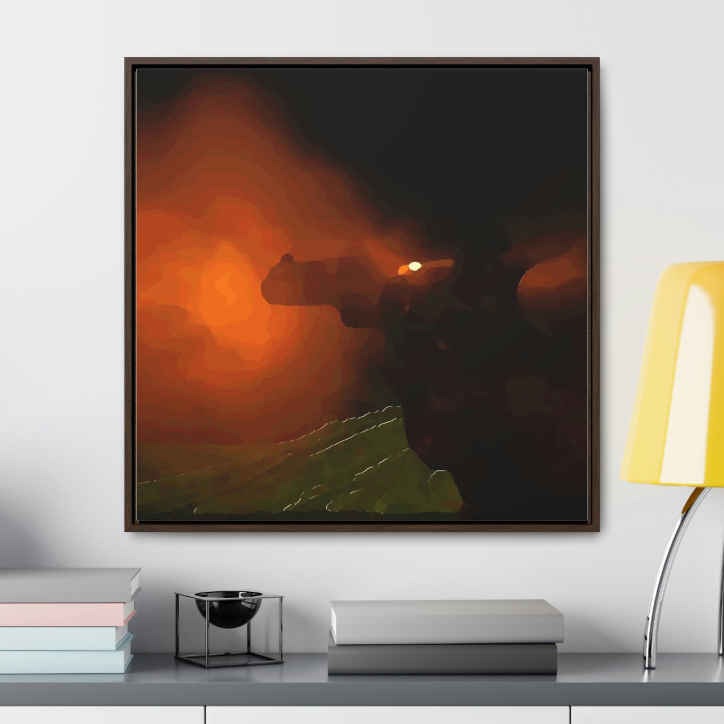 Gallery Canvas Wraps, Square Frame ... Ruger .357 Magnum Early-Morning-Target-Practice ... 'Circa April 2022' ... Original Works ...