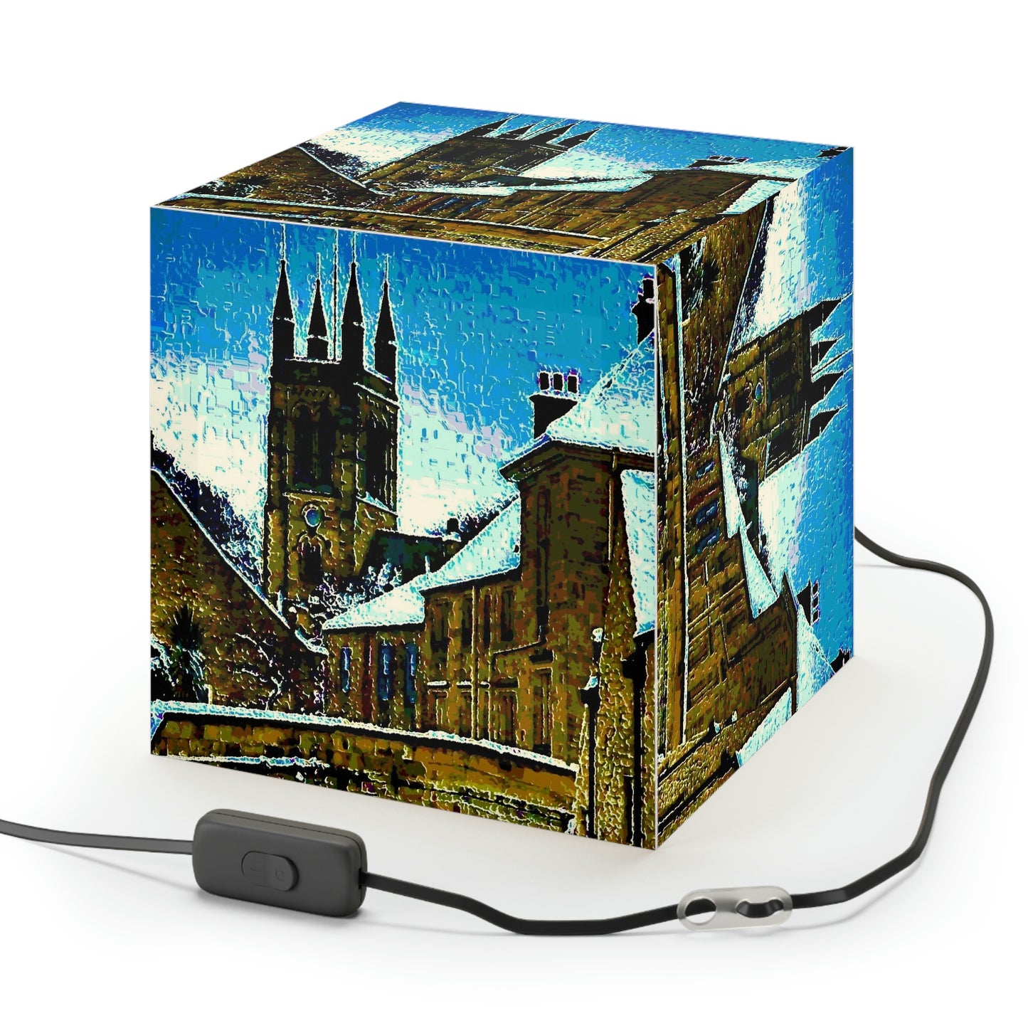 Light Cube Lamp ... Walikng The Streets & Alleys ... 'Strolling The Canals ... '  ... Original Works  ...