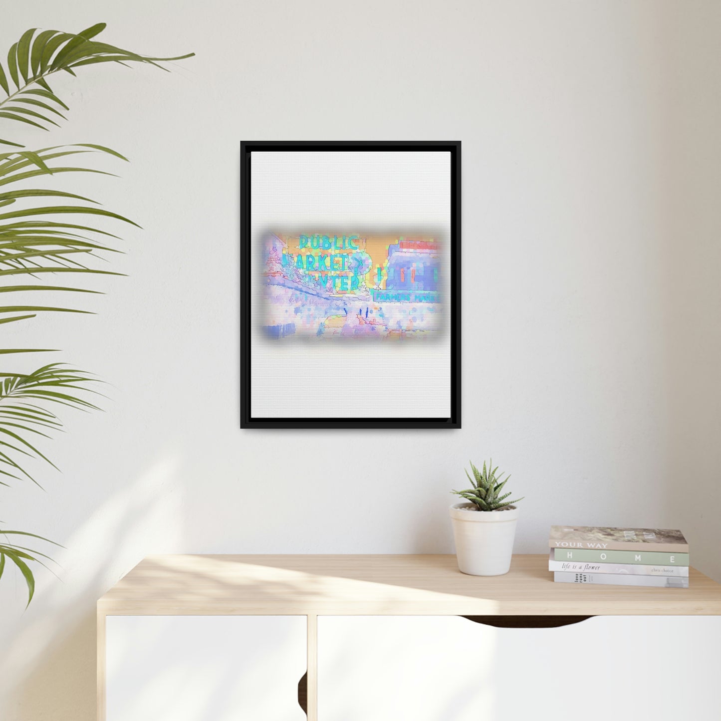 Matte Canvas, Black Frame ... PPM: Pike Place Market ... Original Work ... Winter 2022 ...