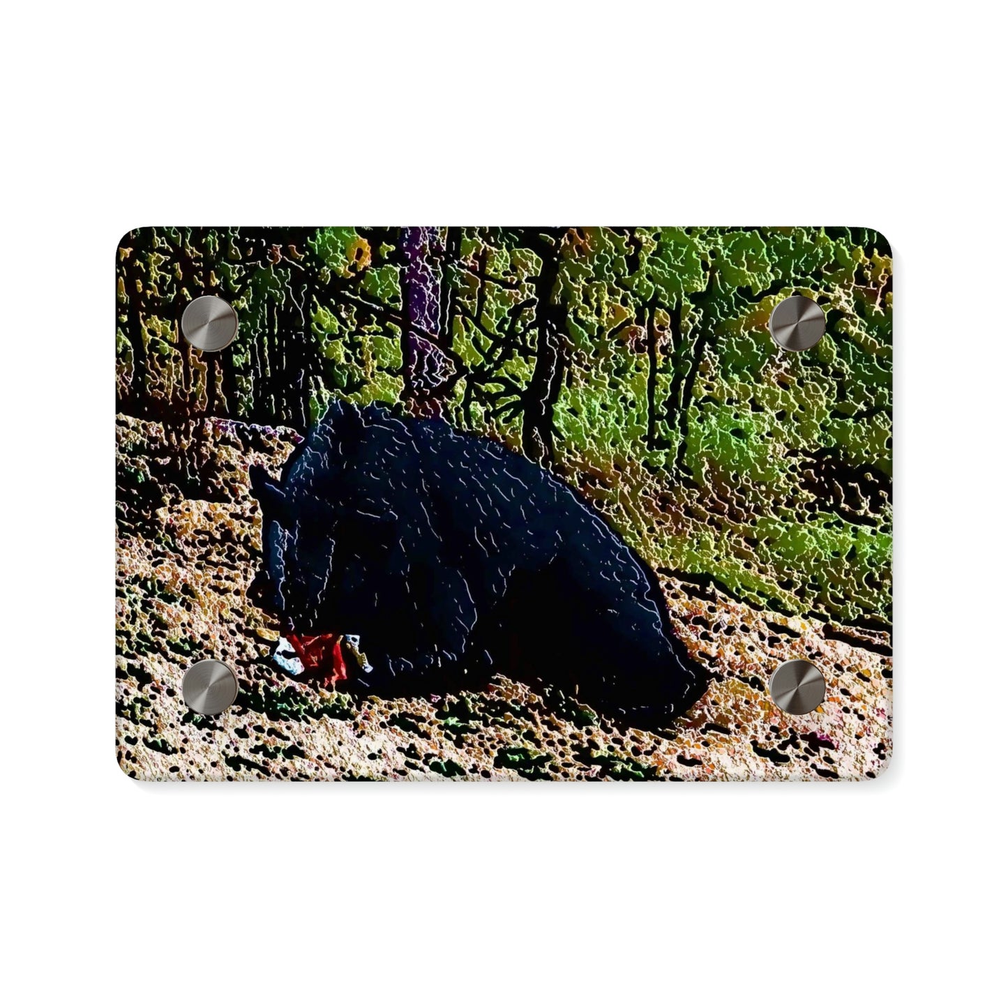 Acrylic Wall Art Panels ... RCY: "Rhett Creek Yogi ... '500 Lbs Of Autumn Season Hunger' ..."  ... September 2022 ... Central Idaho ... Original Works ...