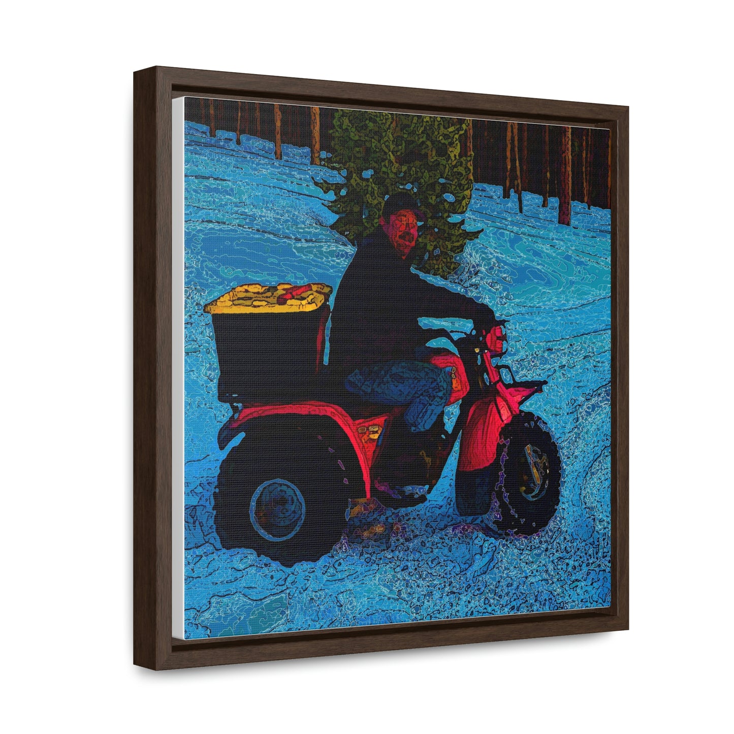 Gallery Canvas Wraps, Square Frame ... There's 2-Wheelin ... There's 4-Wheelin ... 'And-Of-Course' ... "There's 3-Wheelin-In-The-Snow" ...  Original Works ...