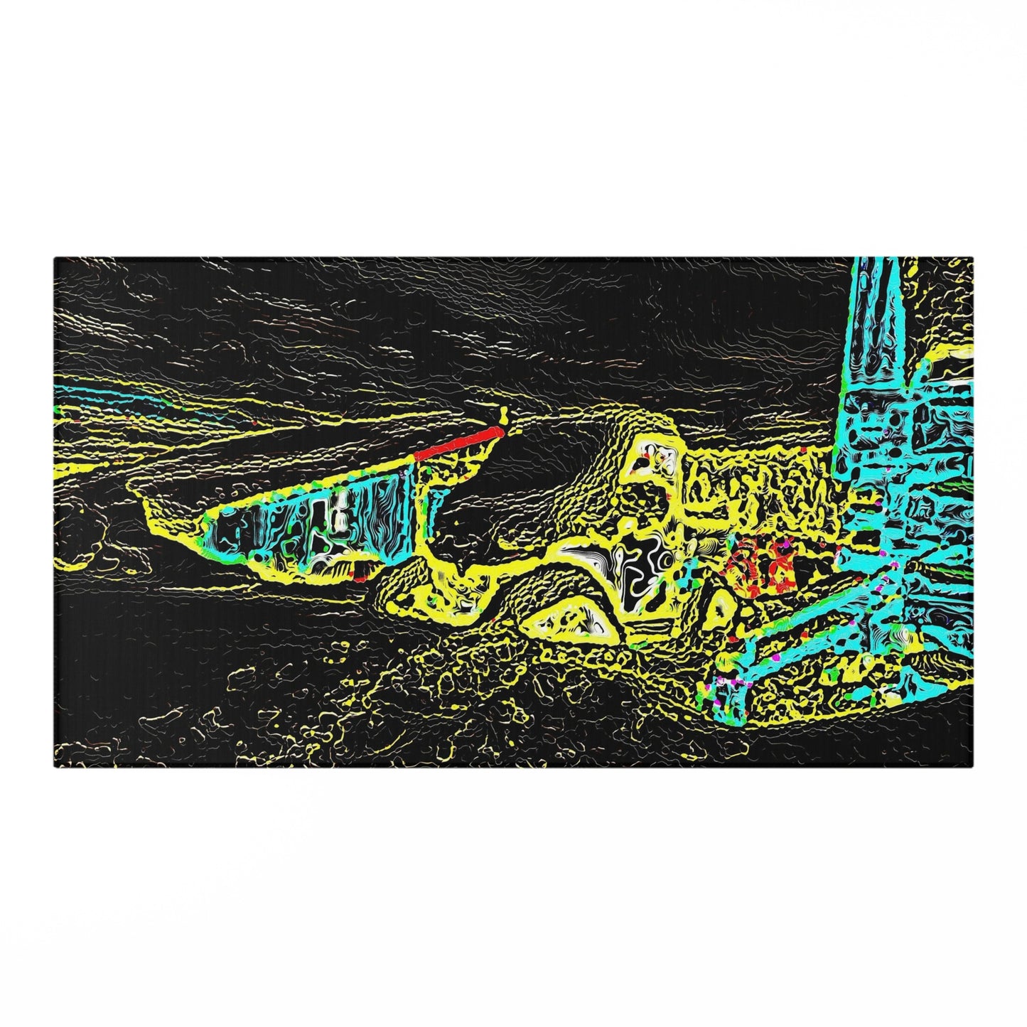Dornier Rug ... "Snow Vehicle In Snow Storm At-Rest" ... Circa 12Mar23 ... Central Idaho ... 18-Hours Rendering Time: Original Works ...