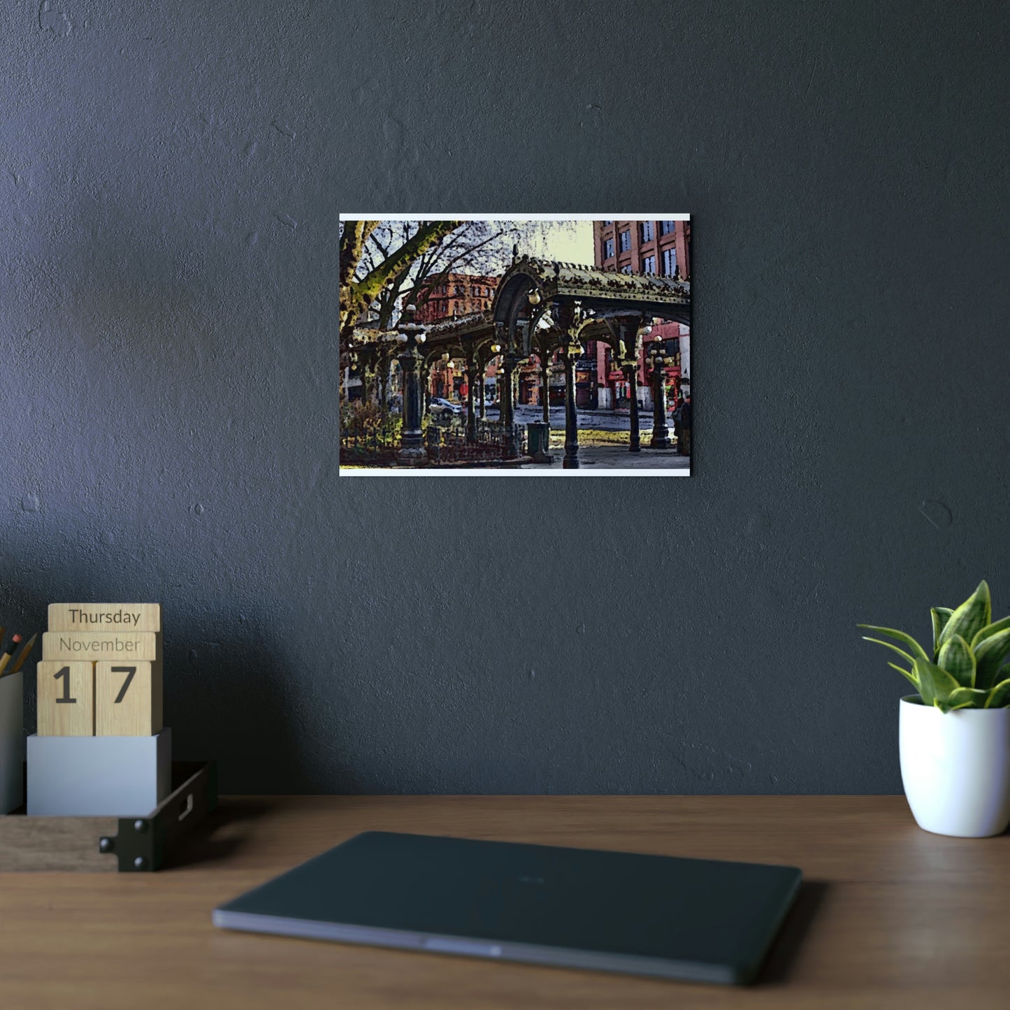 Aluminum Composite Panels ... Pioneer Square, Seattle, Washington: Gazebo, ..."Waiting For The Bus" ... Family Archives ... 2010 ... Original Works ...