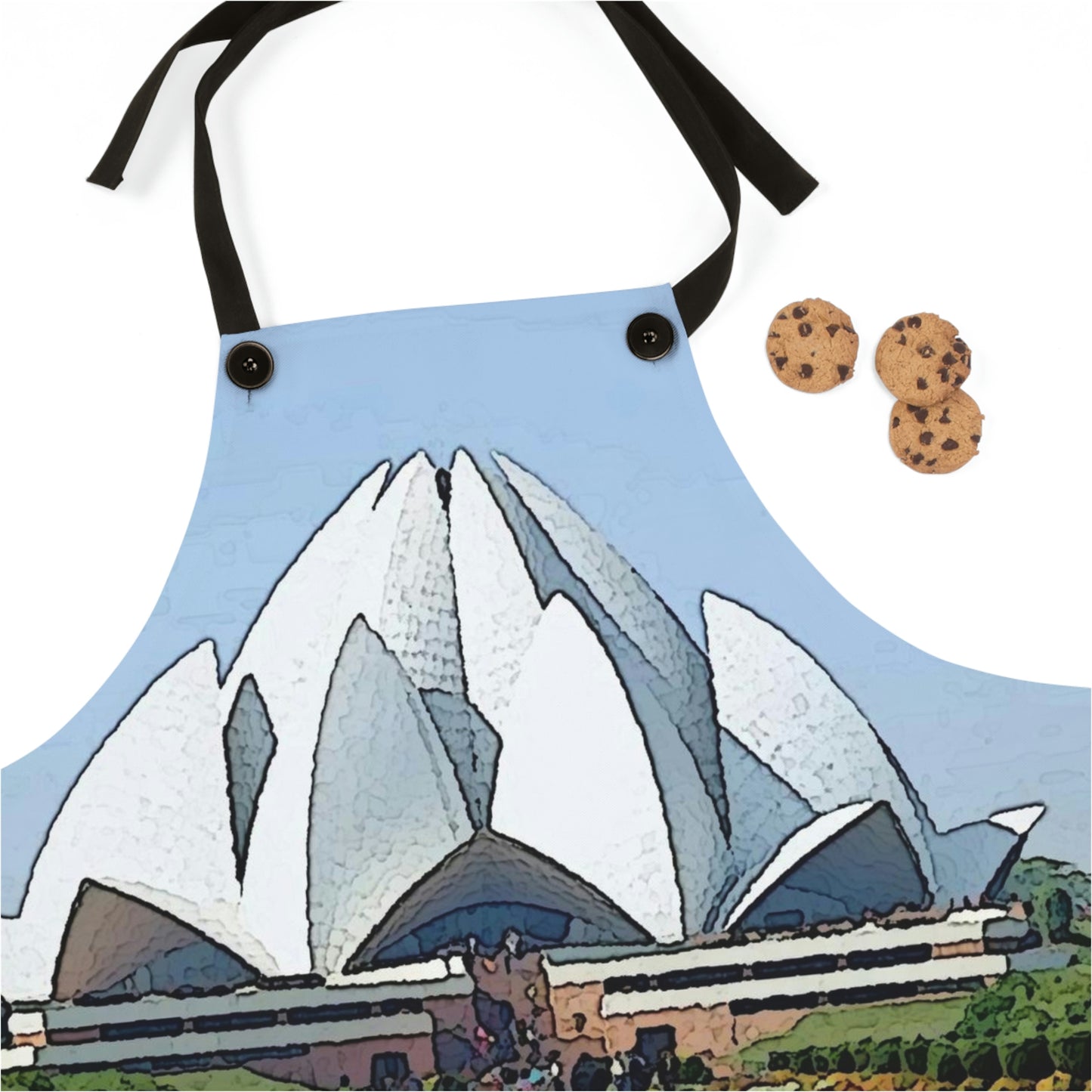 Apron ... 'Bahai'i House-Of-Worship' ... "Lotus Temple: Delhi, India, 2008" ... Original Works ...