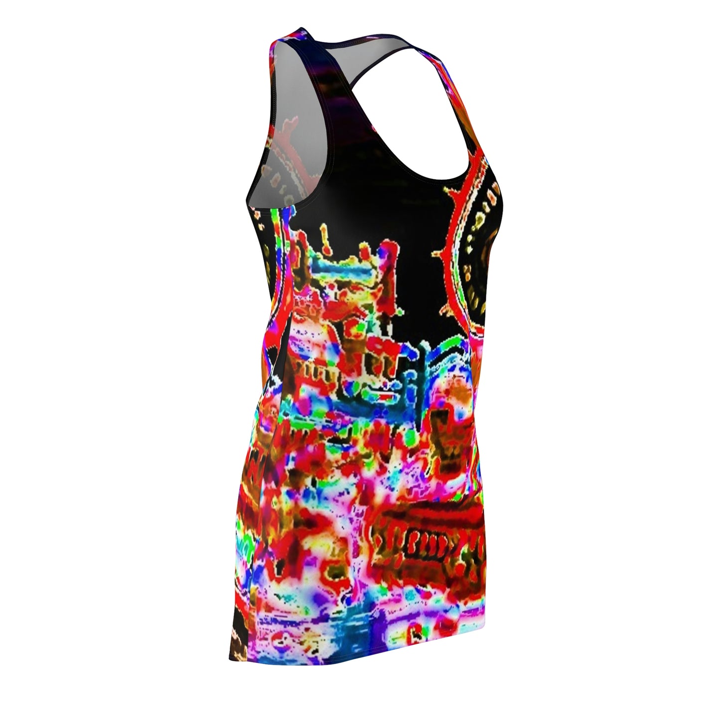Women's Cut & Sew Racerback Dress ... "No.9 Fishermen's Grotto - Fishermen's Wharf, SF, California" ... Family Archives: 1970's ... Original Works ...