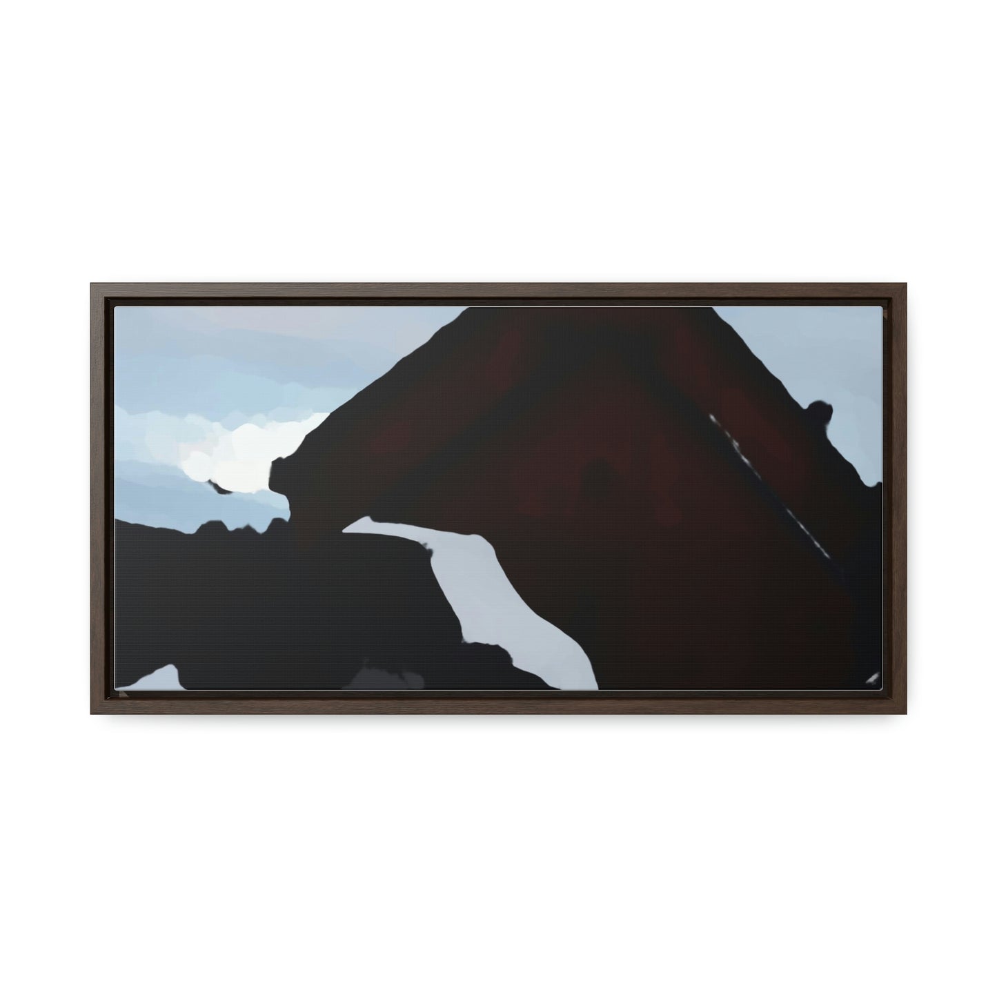 Gallery Canvas Wraps, Horizontal Frame ... After An Intense Snow Storm ... 'Digging Out' ... A Vehicle & Cabin "In The Mountains" ... March 2023 ... Original Works ...