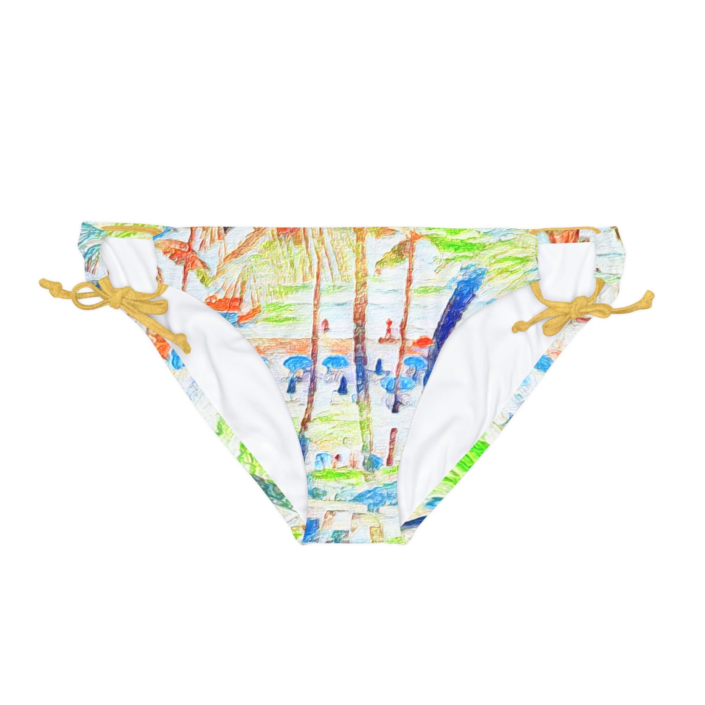 Loop Tie Side Bikini Bottom (AOP) ... "The Royal Hawai'ian: Waikiki Beach_Beach" ... Honolulu, HI ... Ocotber 2014 (Halloween) ... Original Works ...