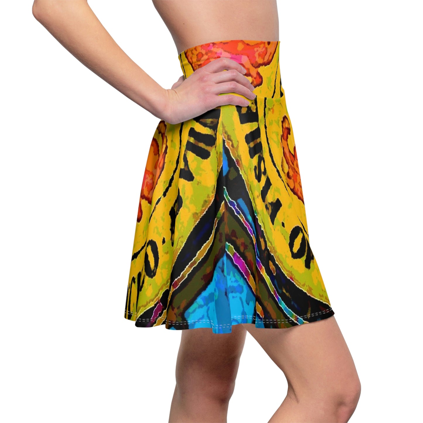 Women's Skater Skirt ... "No.9 Fishermen's Grotto - Fishermen's Wharf, SF, California" ... Family Archives: 1970's ... Original Works ...
