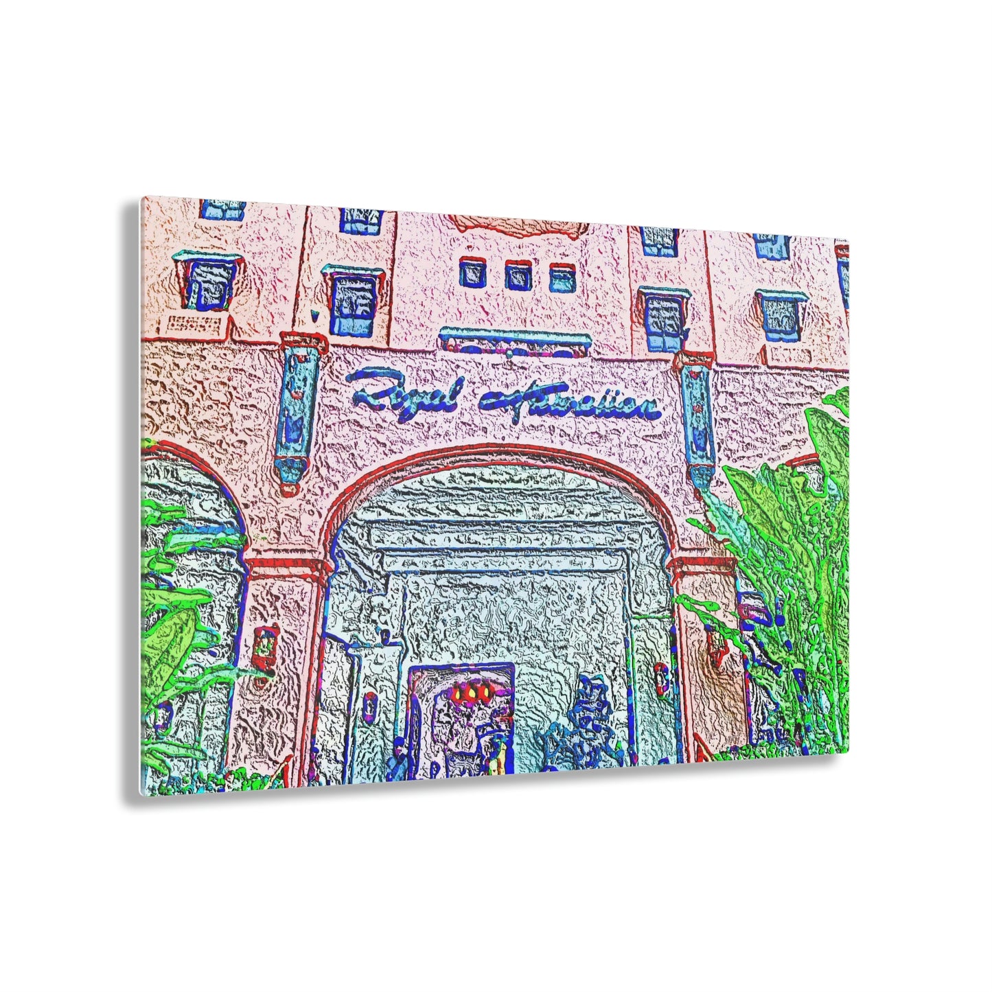 Acrylic Prints ...  "La Grande Entree" At: 'The Pink Palace' ... The Royal Hawai'ian ... Honolulu, HI ... '27Oct2014' ... Original Works ...