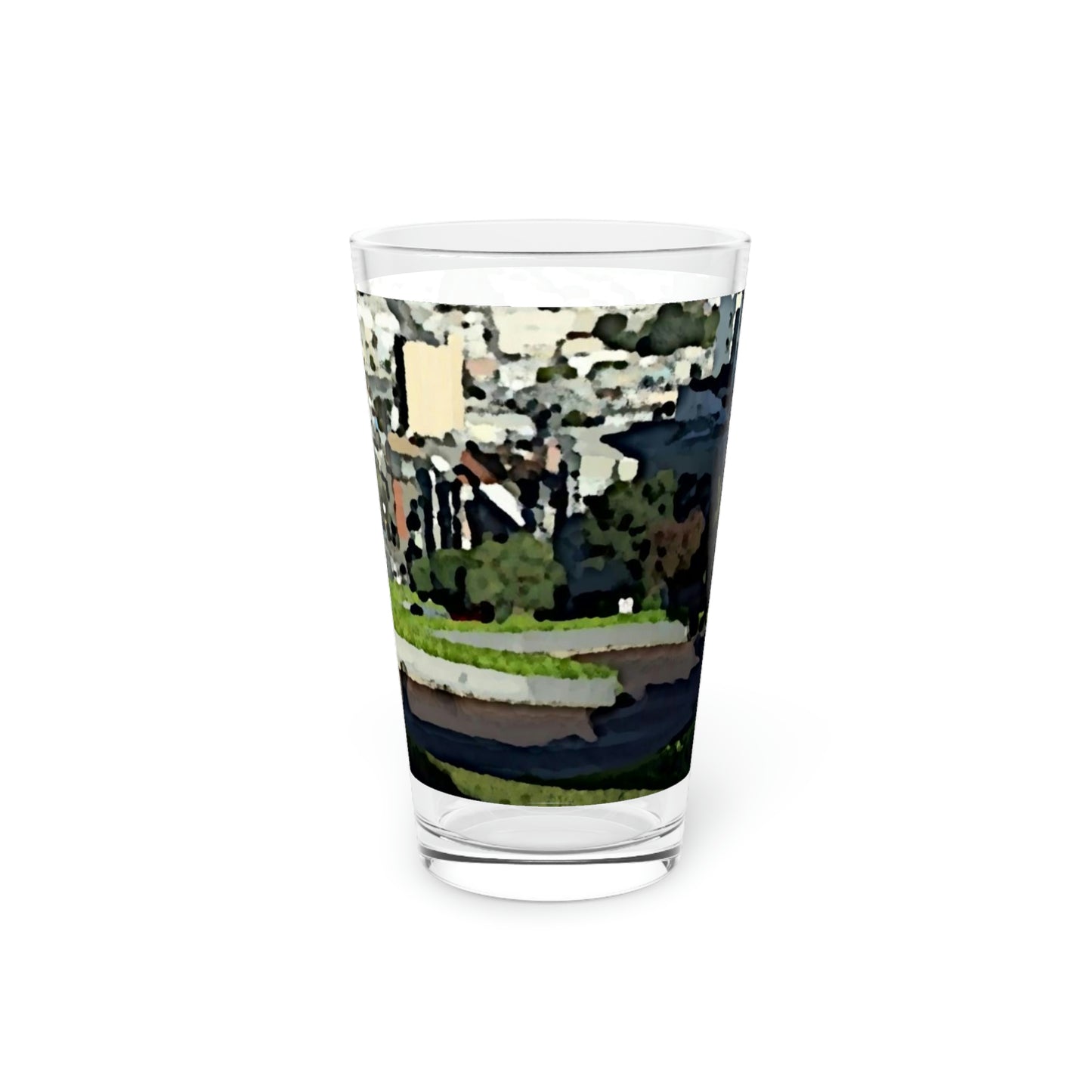 Pint Glass, 16oz ... "Lombard Street San Francisco, CA, USA" ... Family Archives 1970's ... Original Works ...
