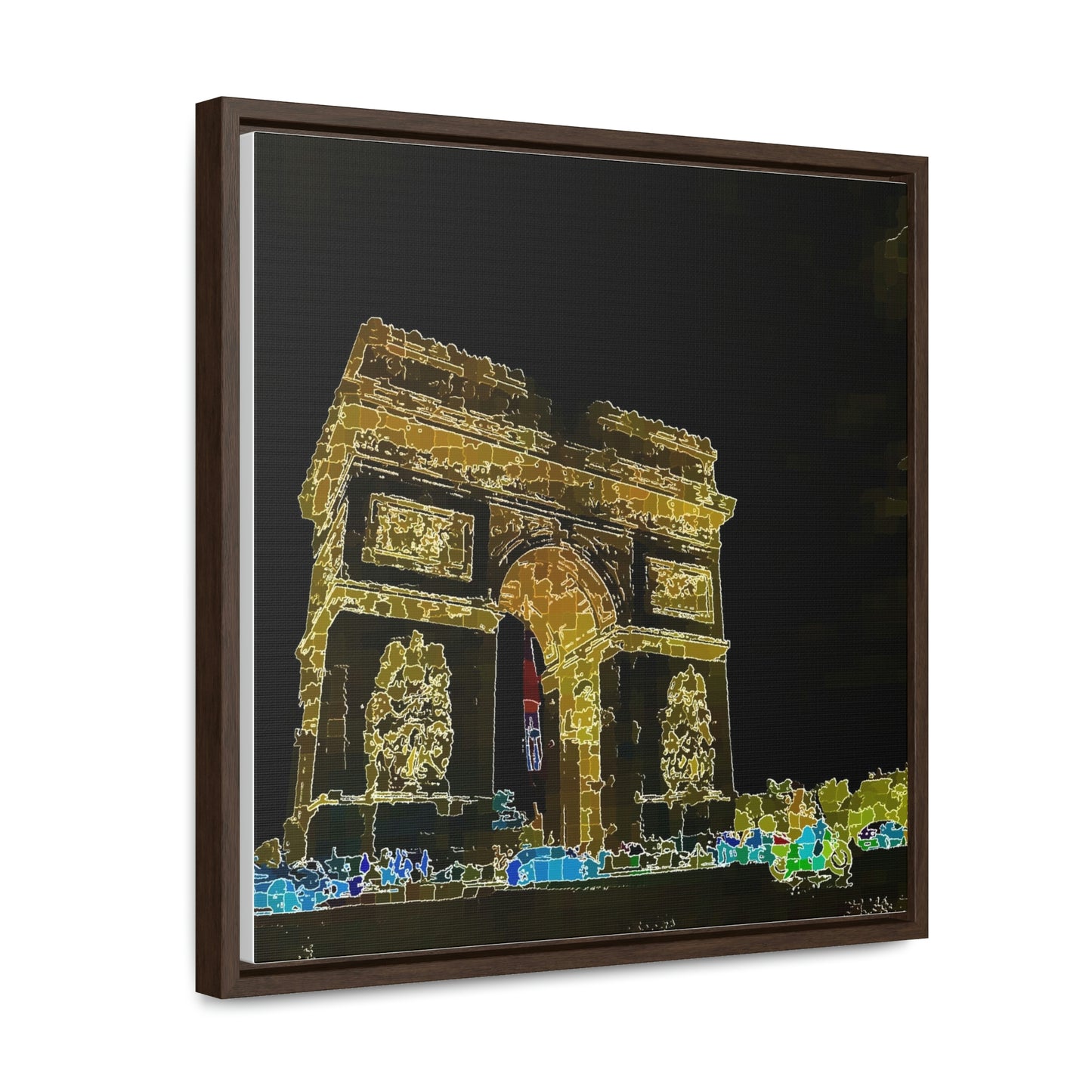 Gallery Canvas Wraps, Square Frame ...  L'Arc de Triomphe ... 'Barbara Joan Bonnell-Holt Photo' ... Circa 1972 ... Oringinal Works ...