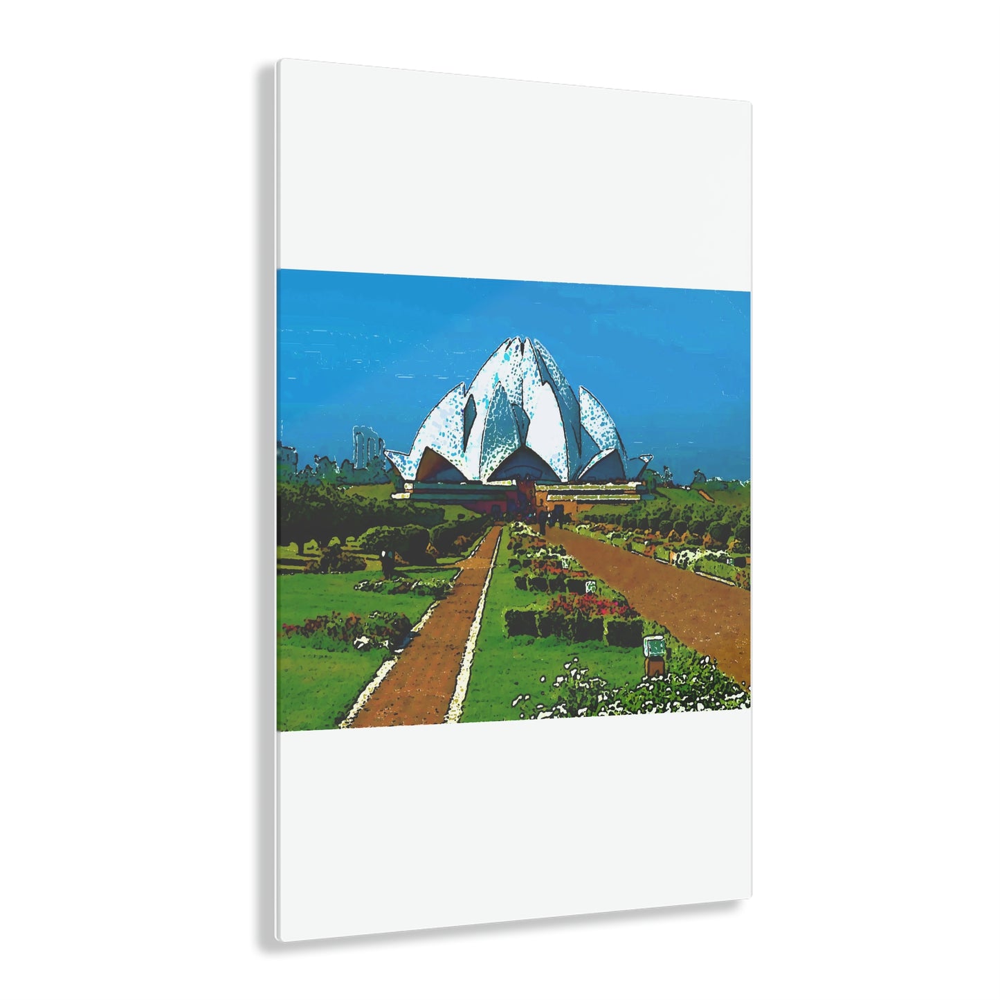 Acrylic Prints ... 'Bahai'i House-Of-Worship' ... "Lotus Temple: Delhi, India, 2008" ... Original Works ...