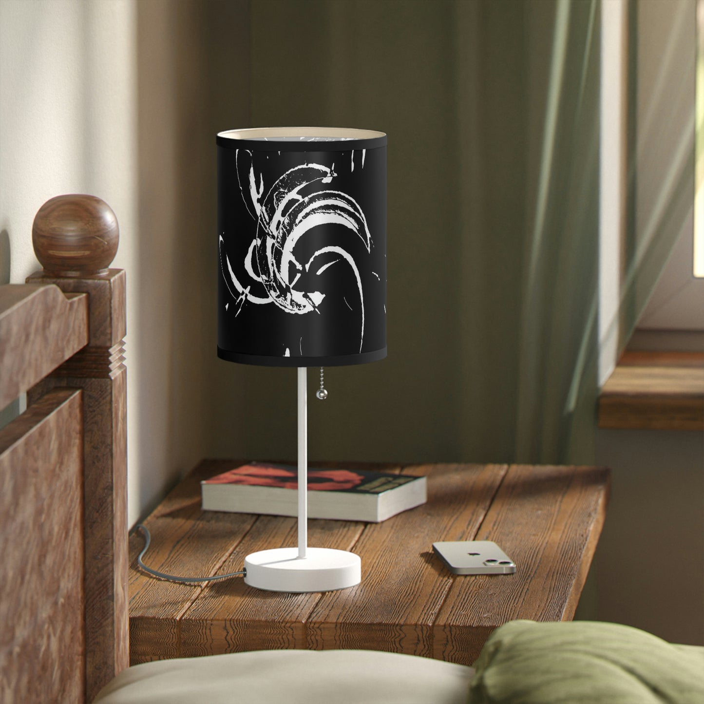 Lamp on a Stand, US|CA plug ..."Waning Moon" ... Central Idaho ... October 2022 ... Rendering Time: 22 Hours ... Original Works ...