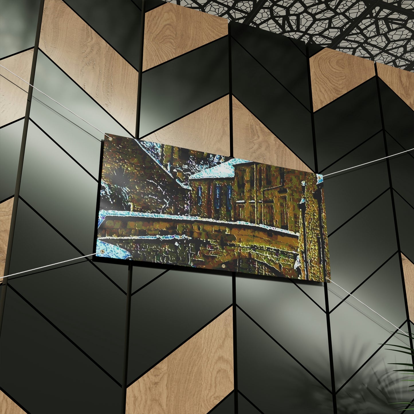 Matte Banner ... Walikng The Streets & Alleys ... 'Strolling The Canals ... '  ... Original Works  ...