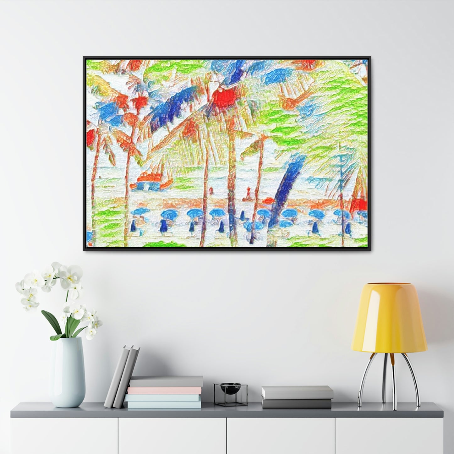 Gallery Canvas Wraps, Horizontal Frame ... "The Royal Hawai'ian: Waikiki Beach_Beach" ... Honolulu, HI ... Ocotber 2014 (Halloween) ... Original Works ...