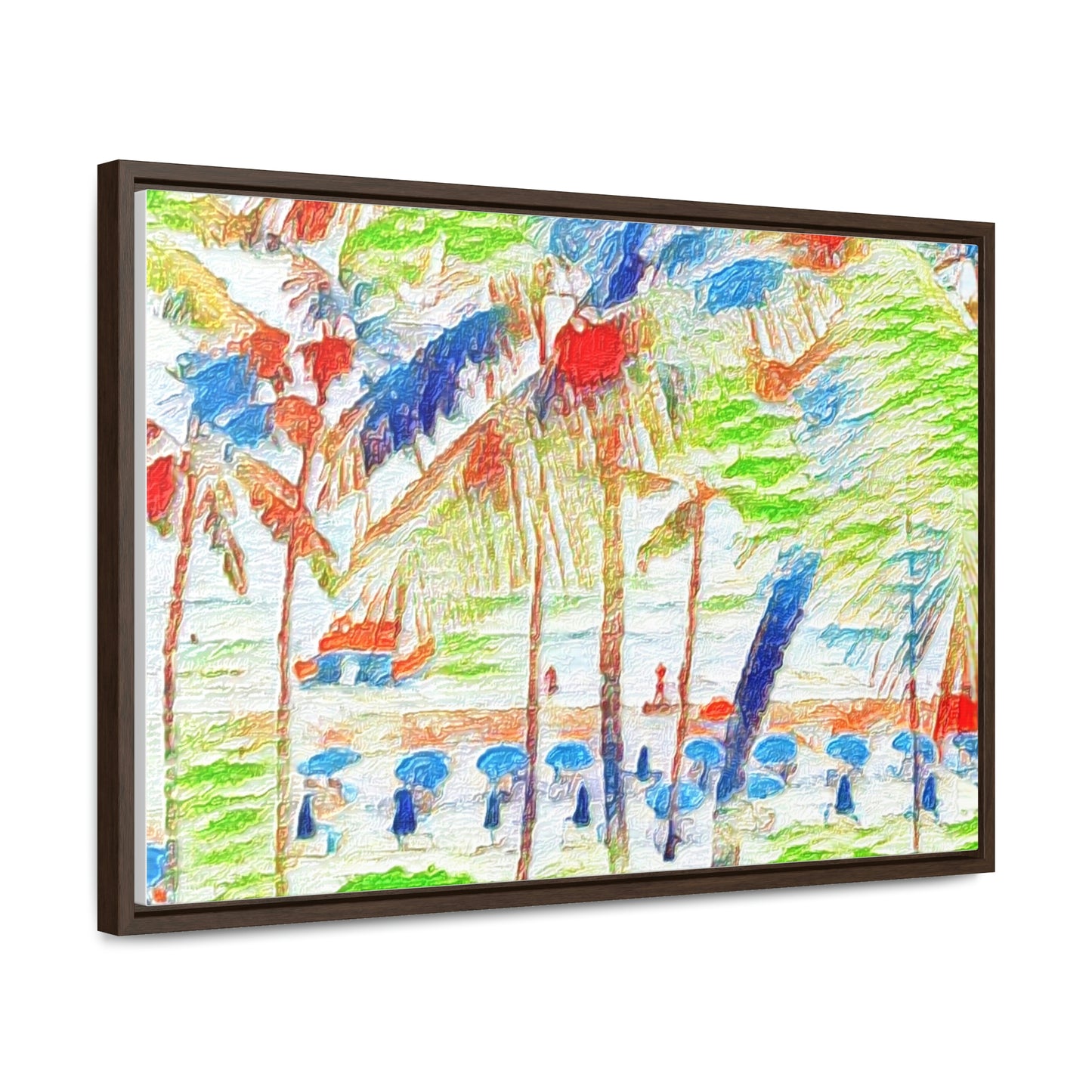 Gallery Canvas Wraps, Horizontal Frame ... "The Royal Hawai'ian: Waikiki Beach_Beach" ... Honolulu, HI ... Ocotber 2014 (Halloween) ... Original Works ...