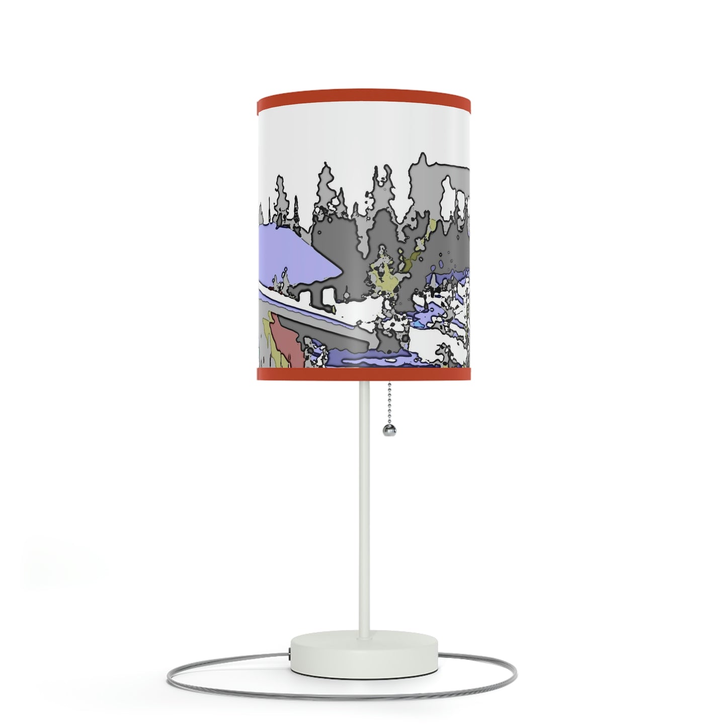 Lamp on a Stand, US|CA plug "A Very Remote Mountain Neighborhood" ... Only Cabins In This Environment ... Cenrtal Idaho ...