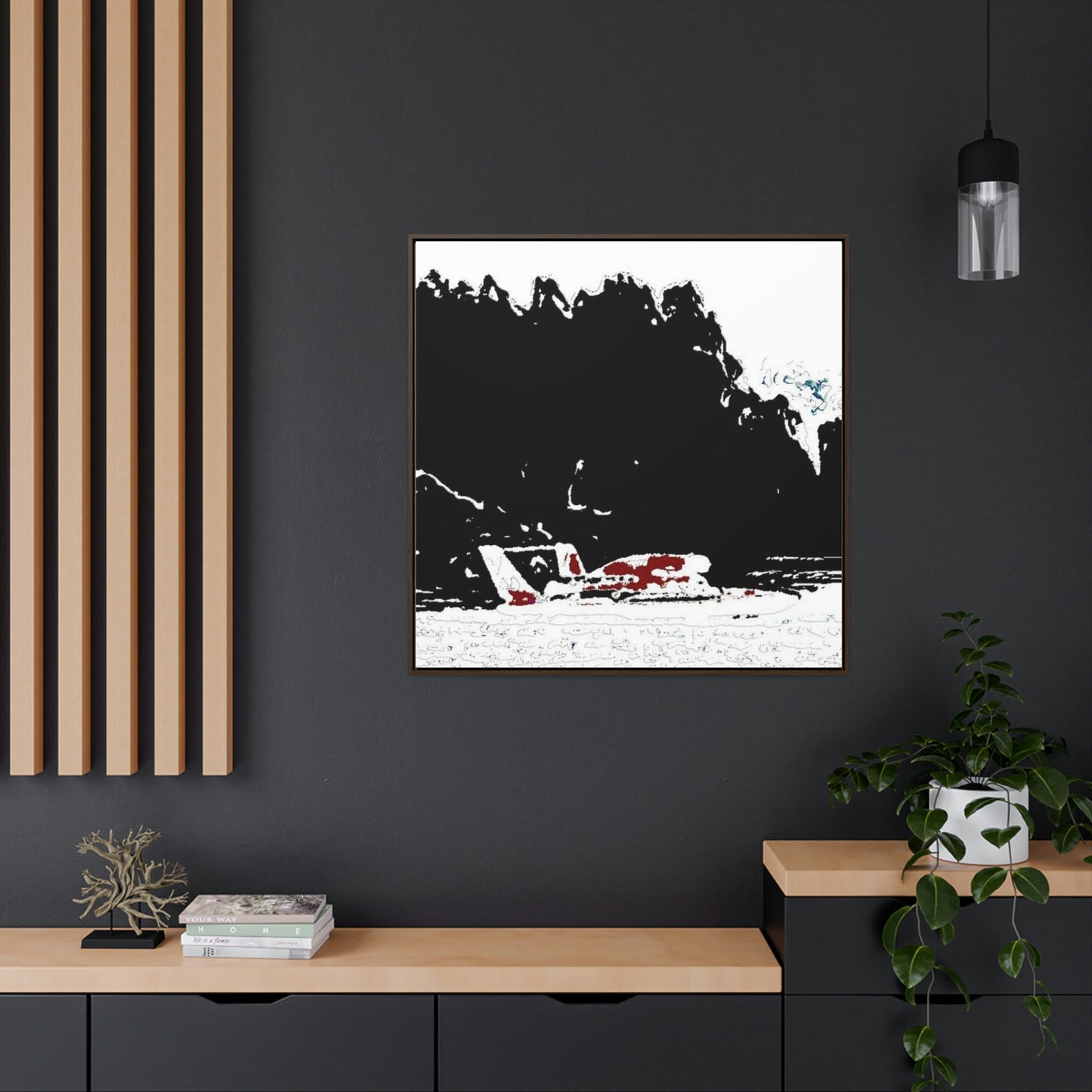 Gallery Canvas Wraps, Square Frame ...  Seattle Columbia Cup On Lake Washington ... "Dave Wilcox Heads For The Win" ... Associate Gift-Photo ... Original Works ...